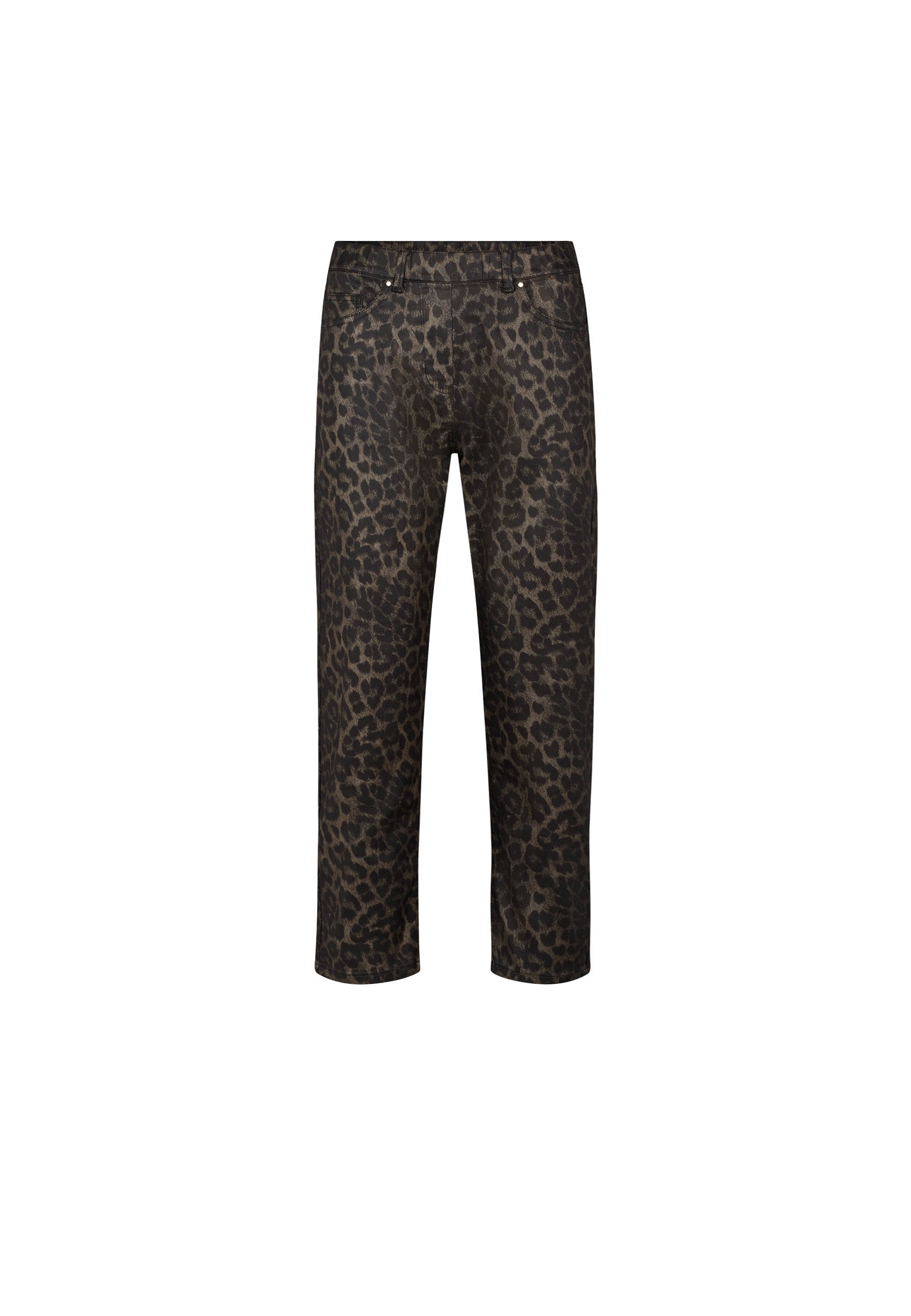 Hannah Regular - Extra Short Length - Brown Leo Print (PRE)