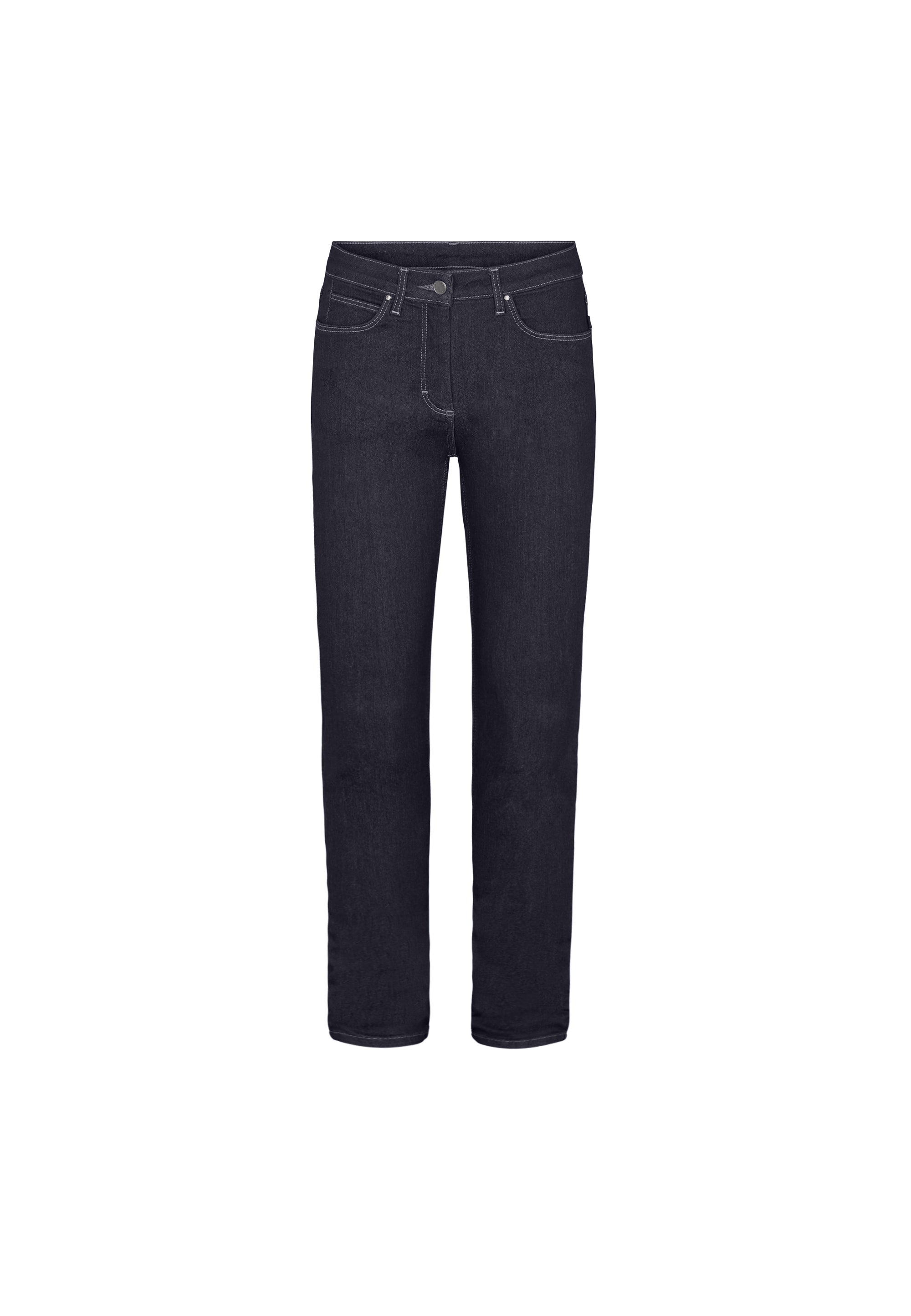 LAURIE Amelia Straight - Medium Length Straight 40513 Dark Blue Denim