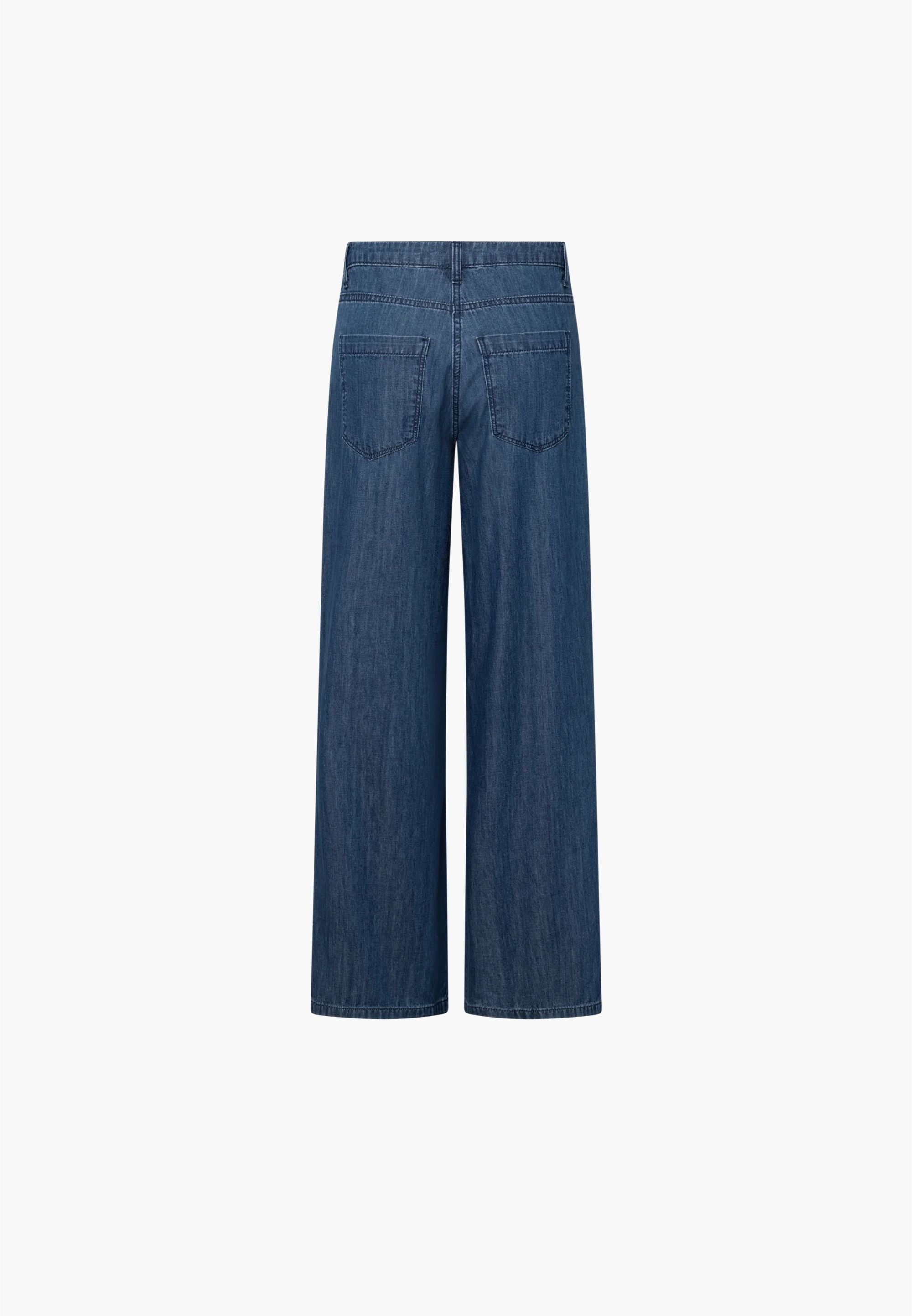 LAURIE Charm Elastic Loose - Medium Length Loose 49601 Blue denim