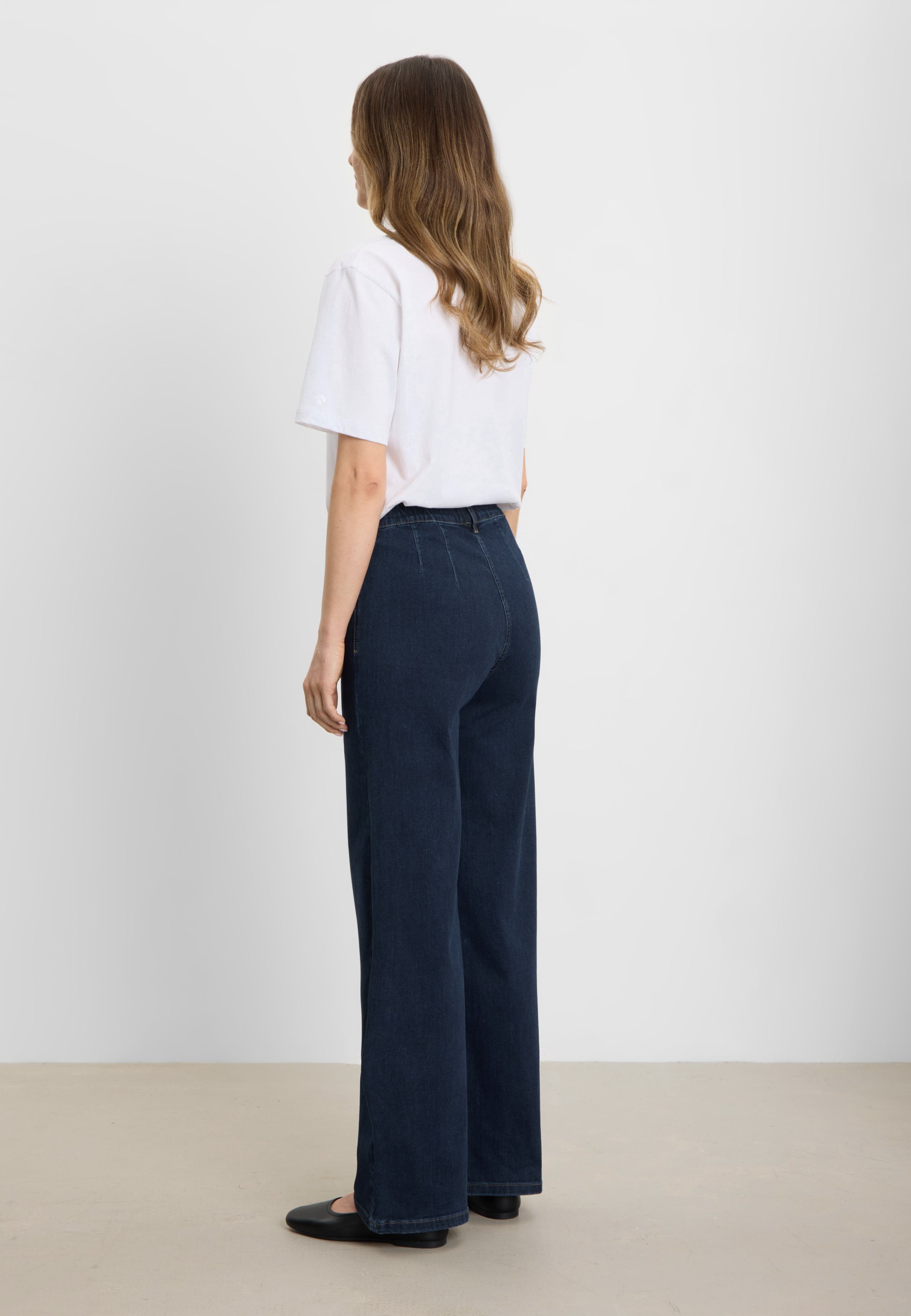 LAURIE Donna Loose - Medium Length Loose 40513 Dark Blue Denim