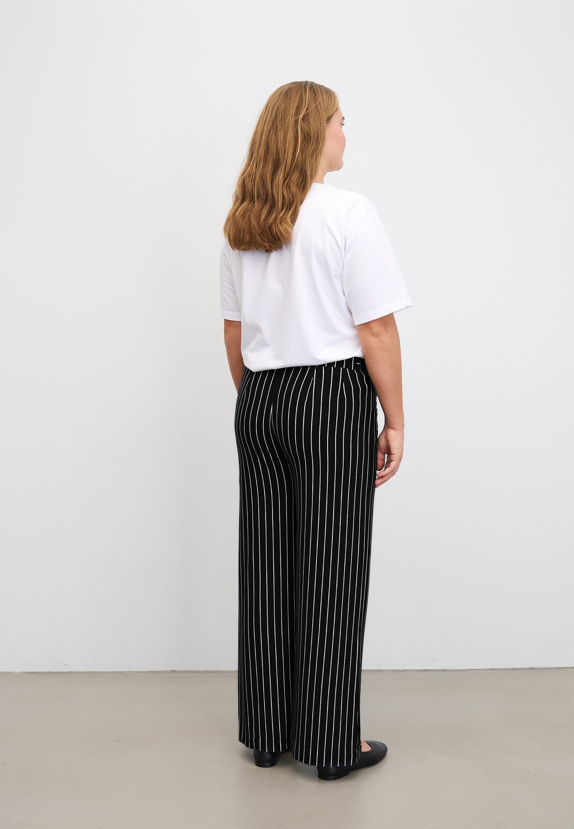 LAURIE Donna Loose Jersey - Short Length Loose 99222 Black Stripe
