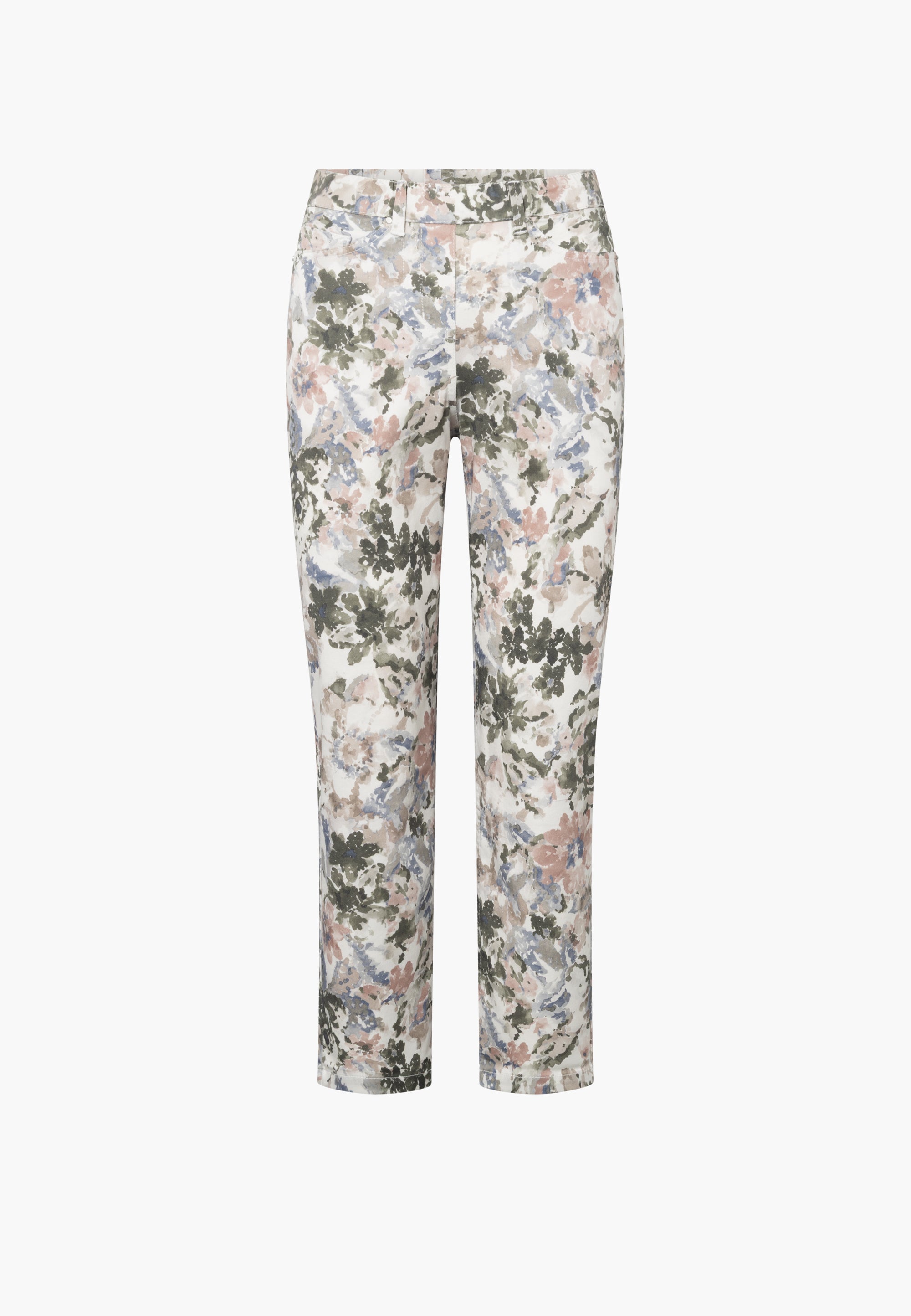 LAURIE Hannah Regular - Extra Short Length Regular 55140 Khaki watercolour print