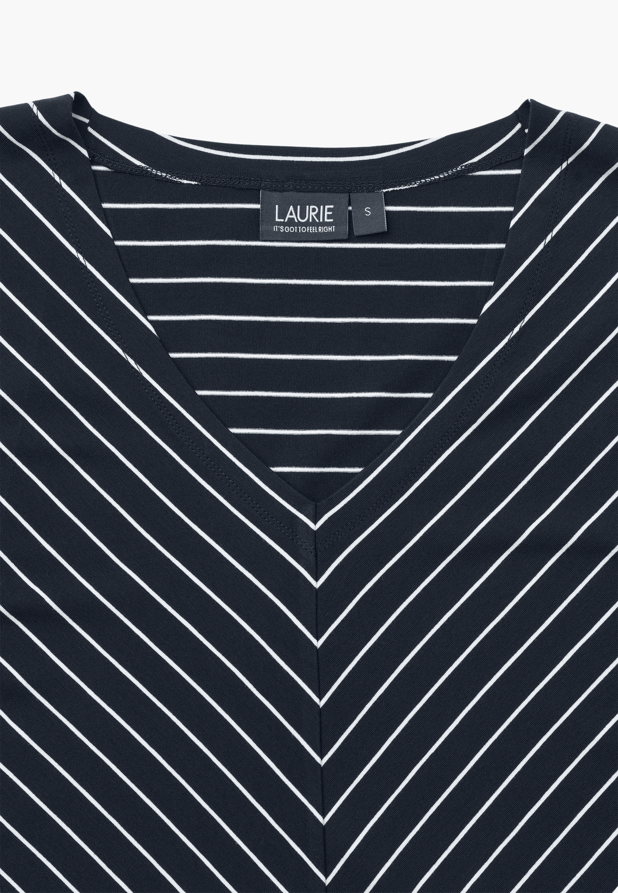 LAURIE Ingrid Blouse SS Regular 49222 Navy Stripe