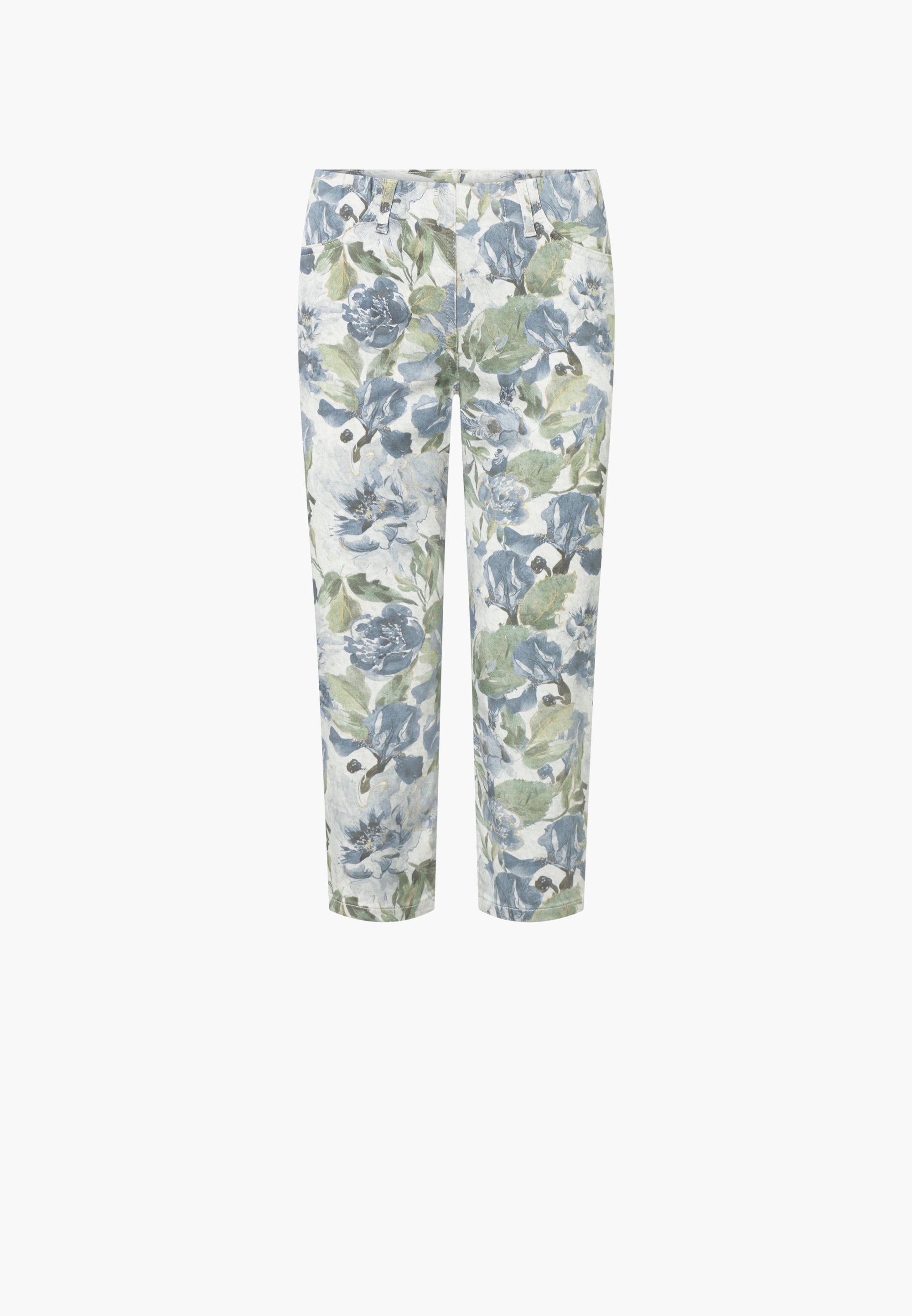 LAURIE Kelly Regular Capri - Medium Length Regular 43036 Dove Flower