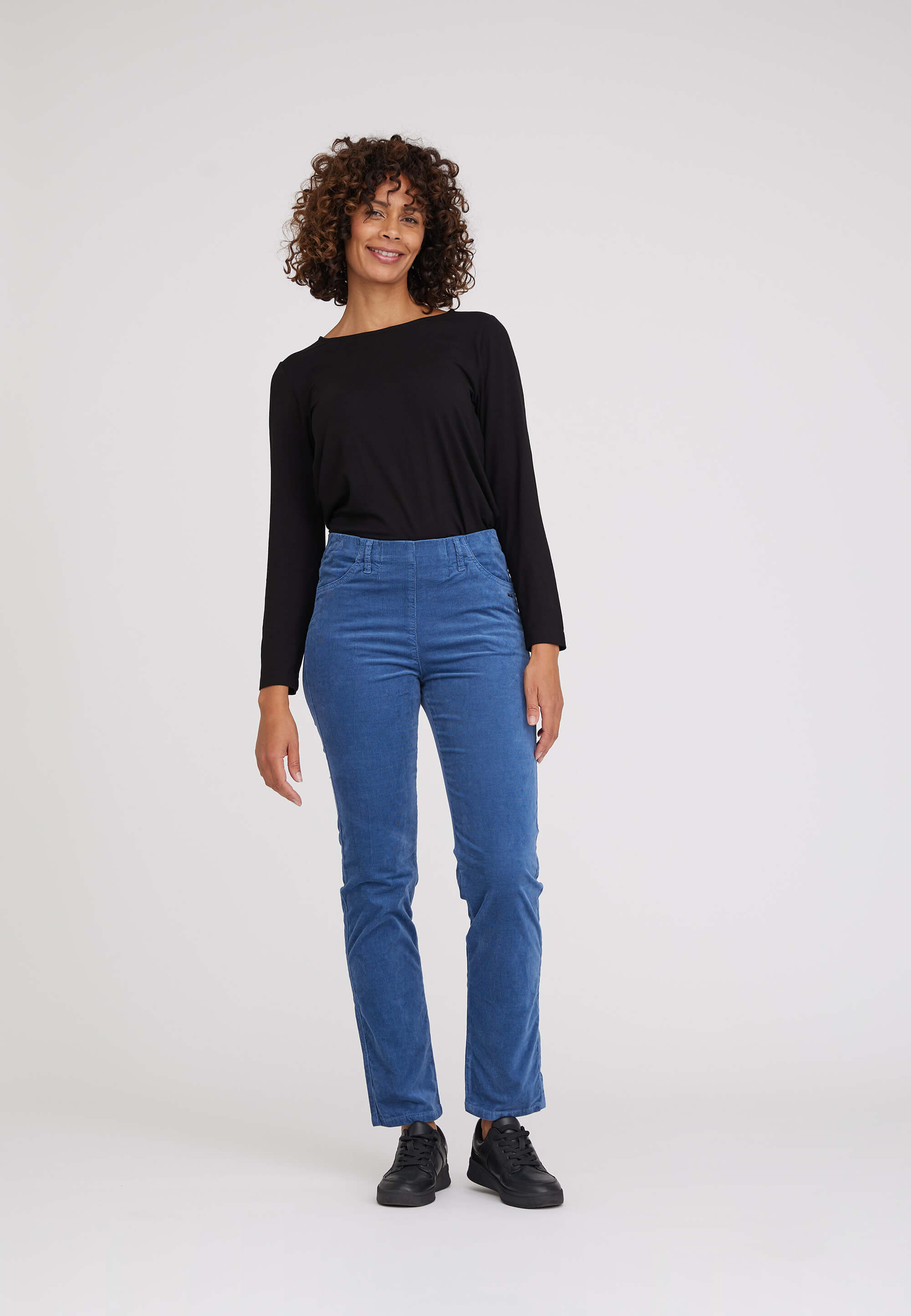 LAURIE Kelly Regular Corduroy - Medium Length Regular 47000 Nordic Blue