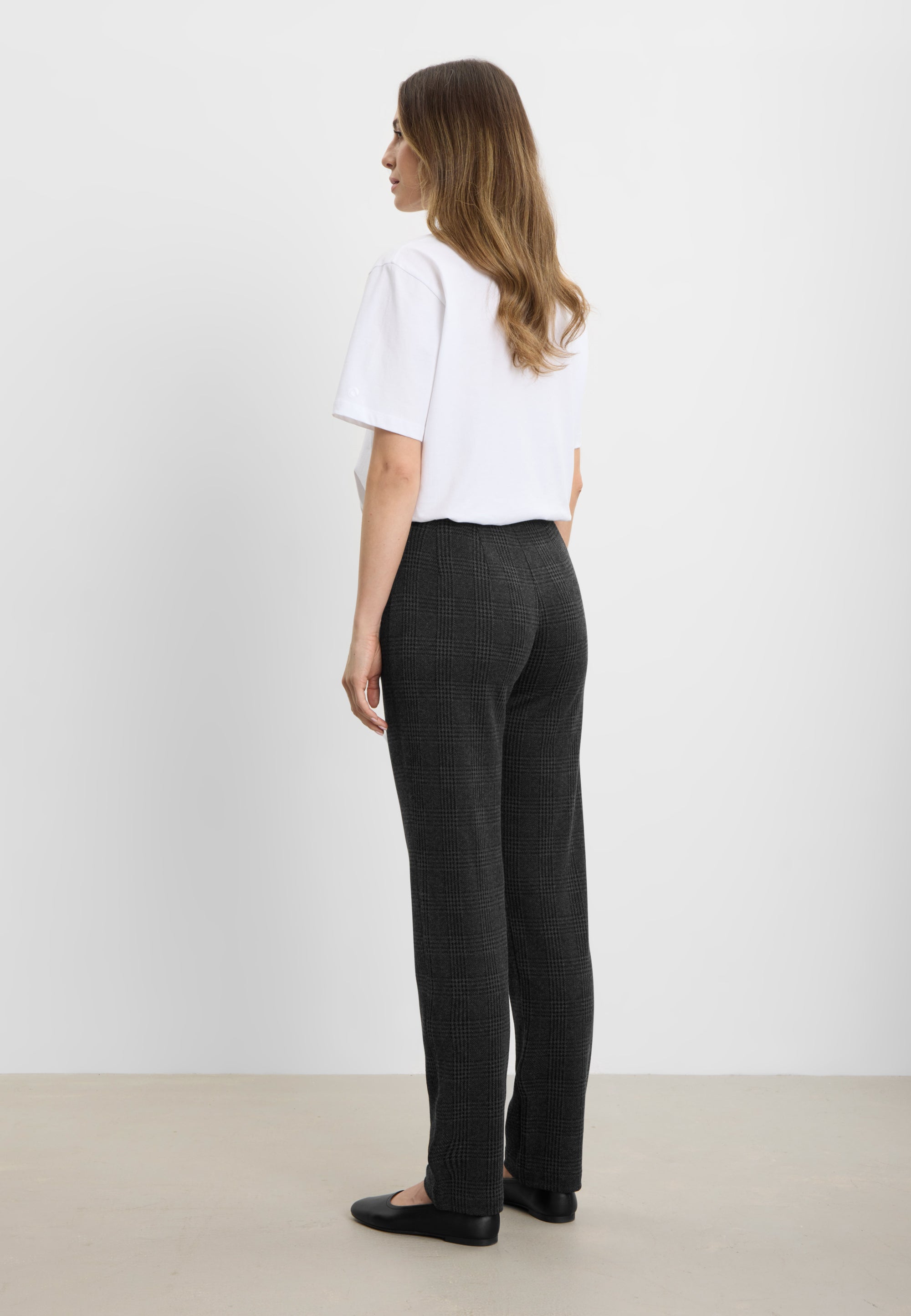 LAURIE Kelly Regular - Medium Length Regular 97099 Anthracite Check