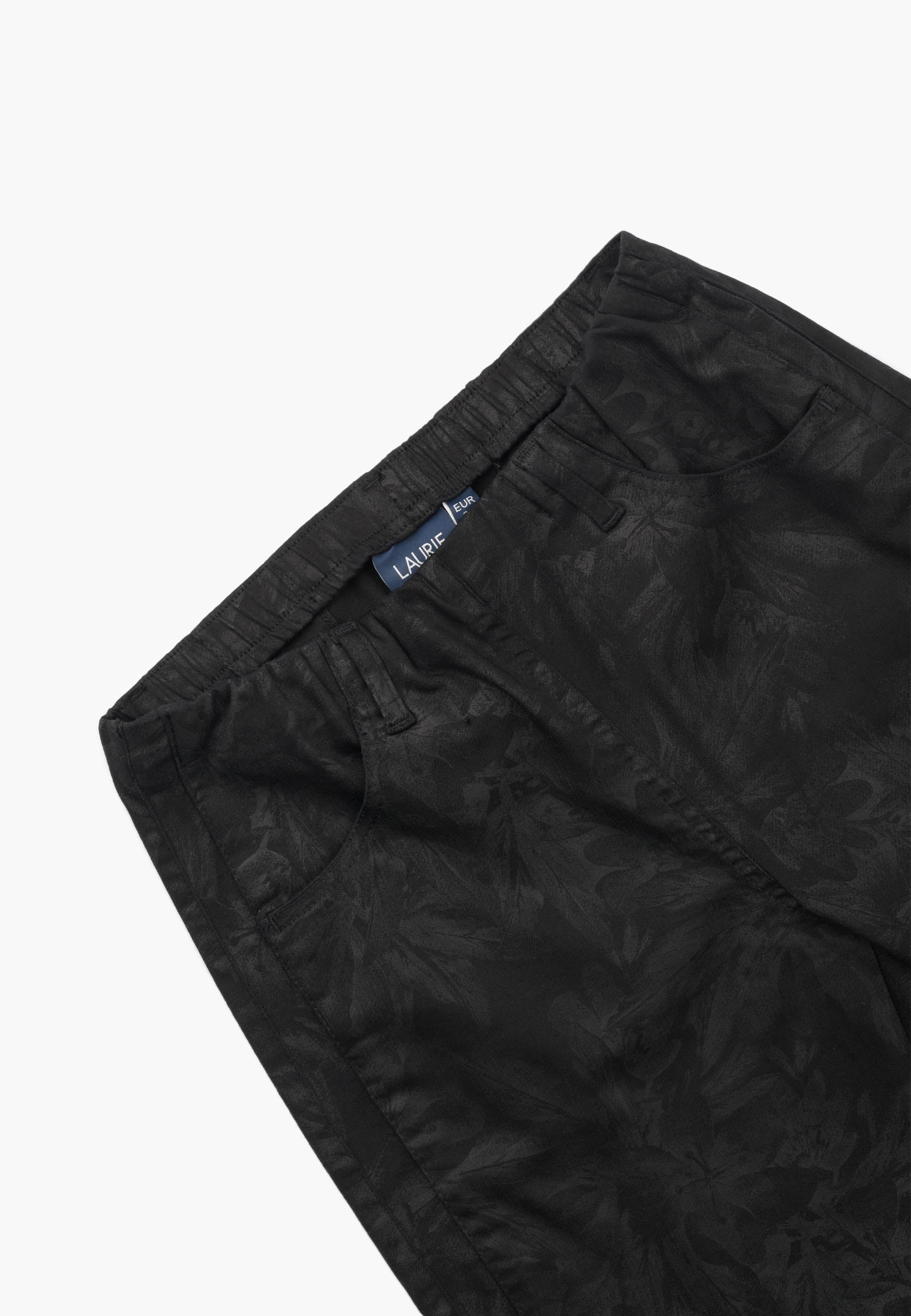 LAURIE Patricia Pure Regular Crop Trousers REGULAR 99034 Black Flower Print