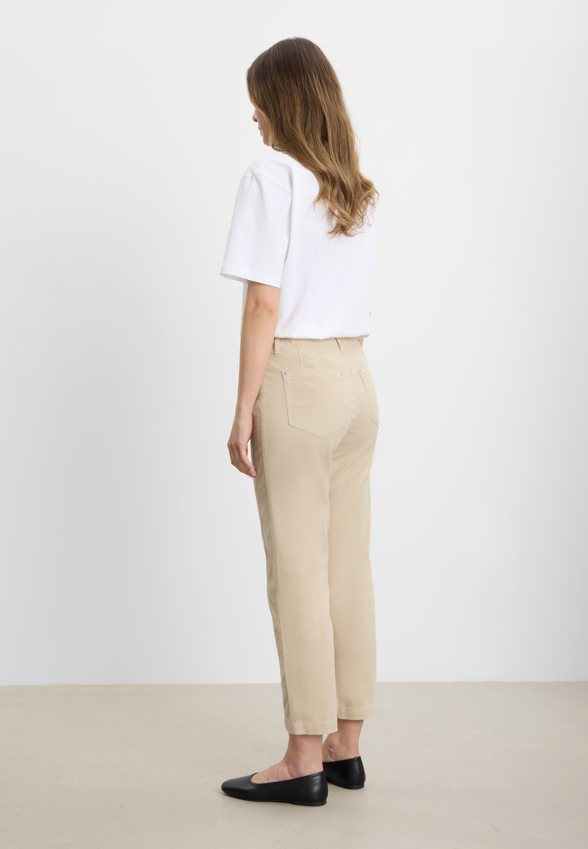 LAURIE Piper Pure Regular Corduroy - Cropped Regular 13000 Birch