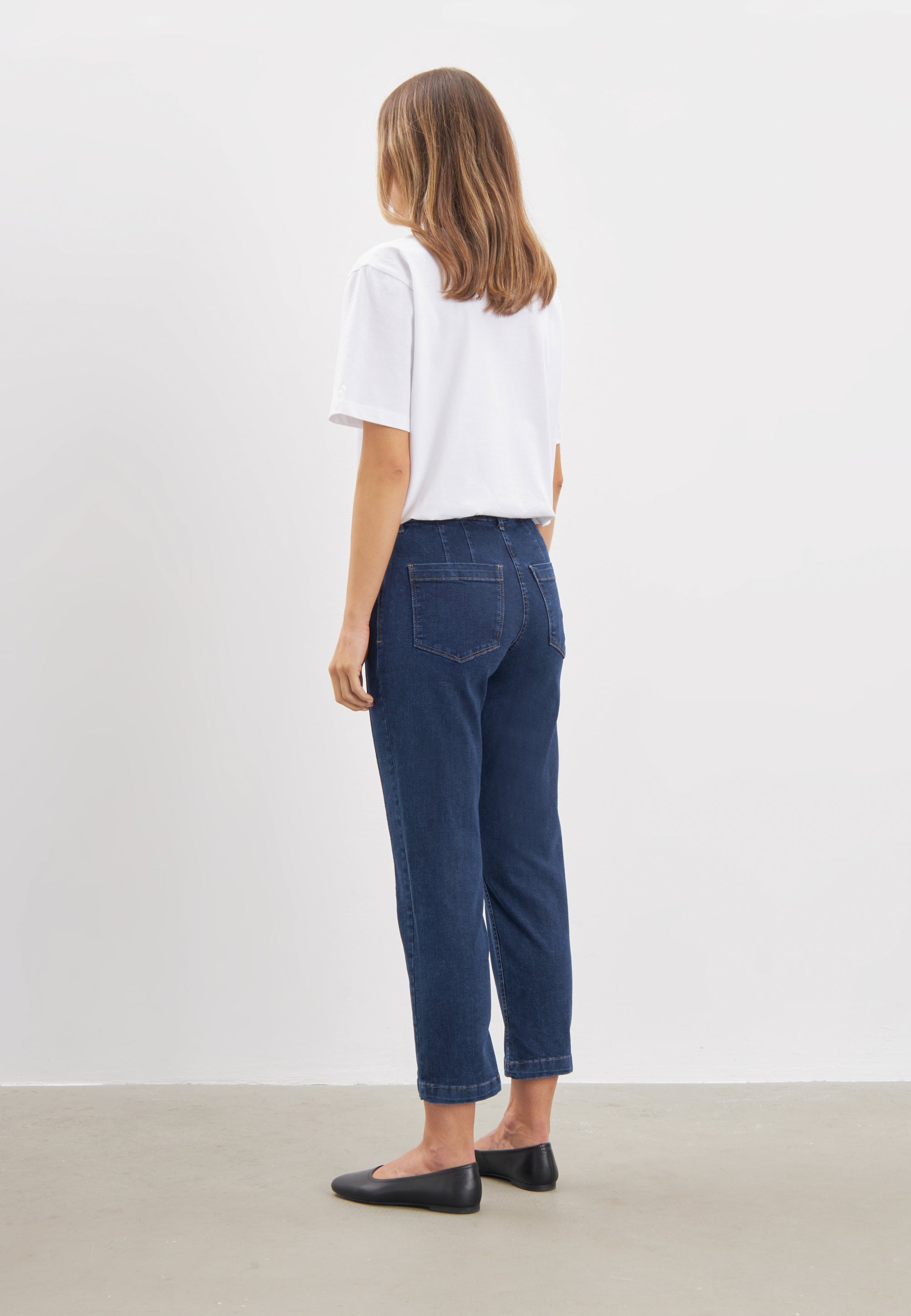 LAURIE Piper Pure Regular Crop Regular 40513 Dark Blue Denim
