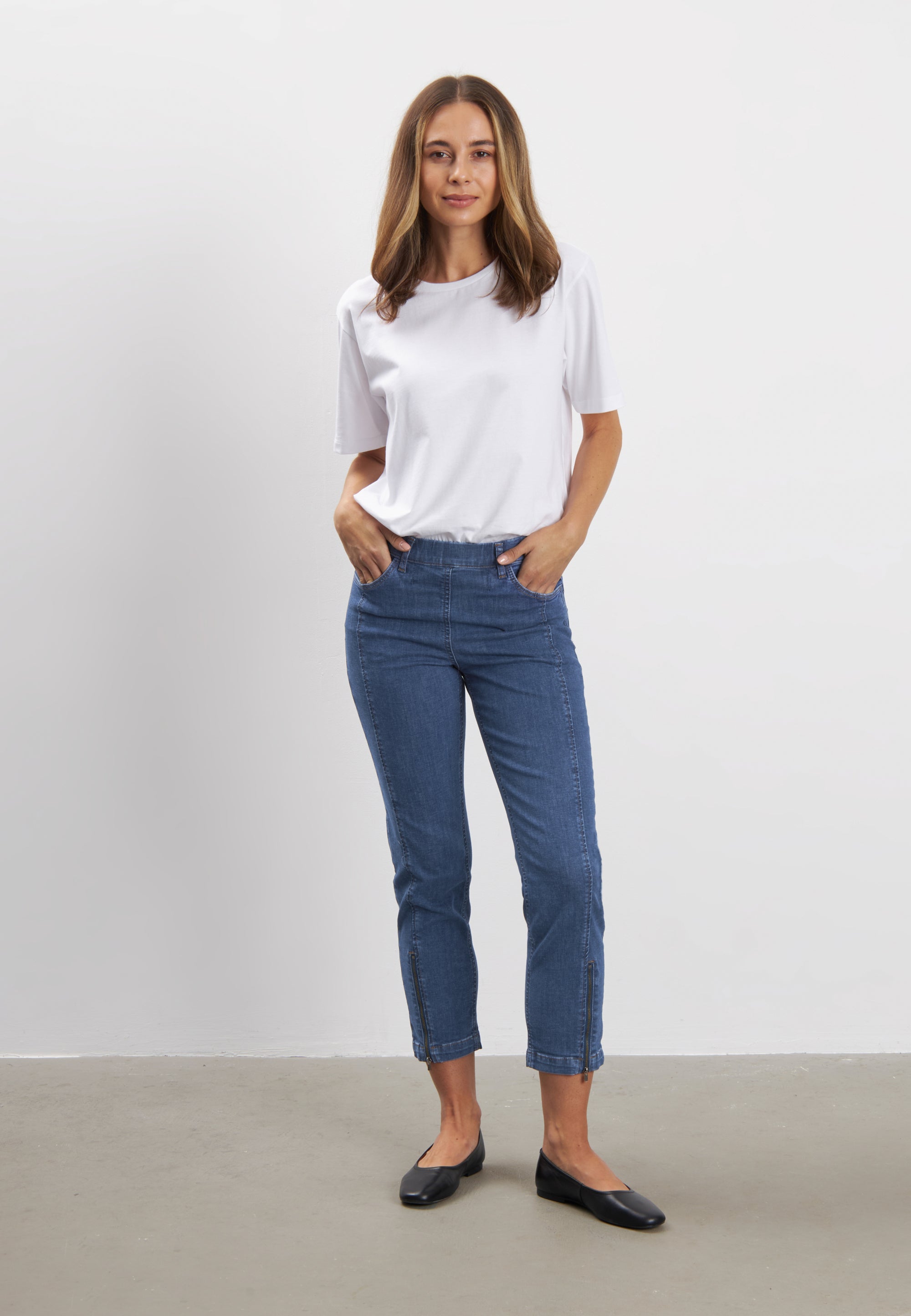 LAURIE Piper Regular Crop Regular 49401 Blue Denim