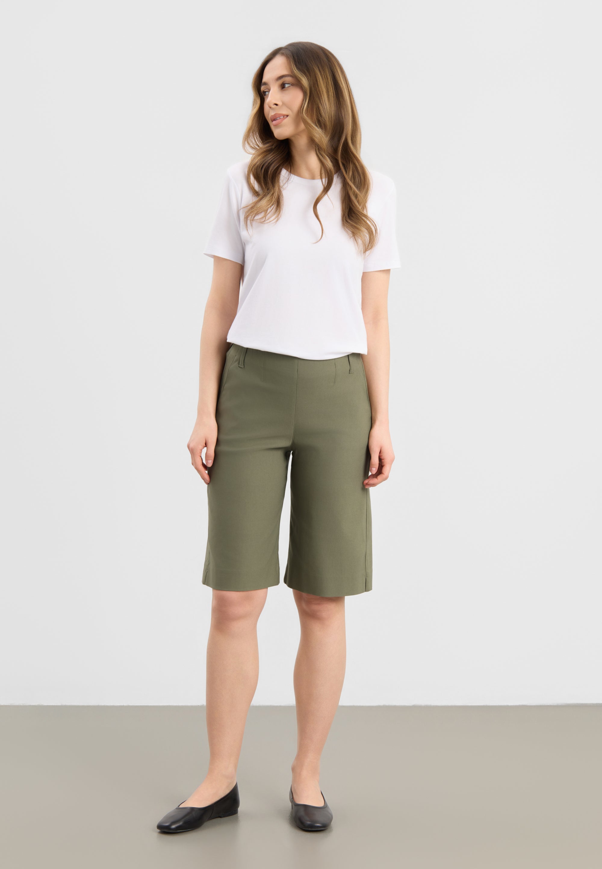 LAURIE Tanya Loose Shorts Loose 55100 Khaki