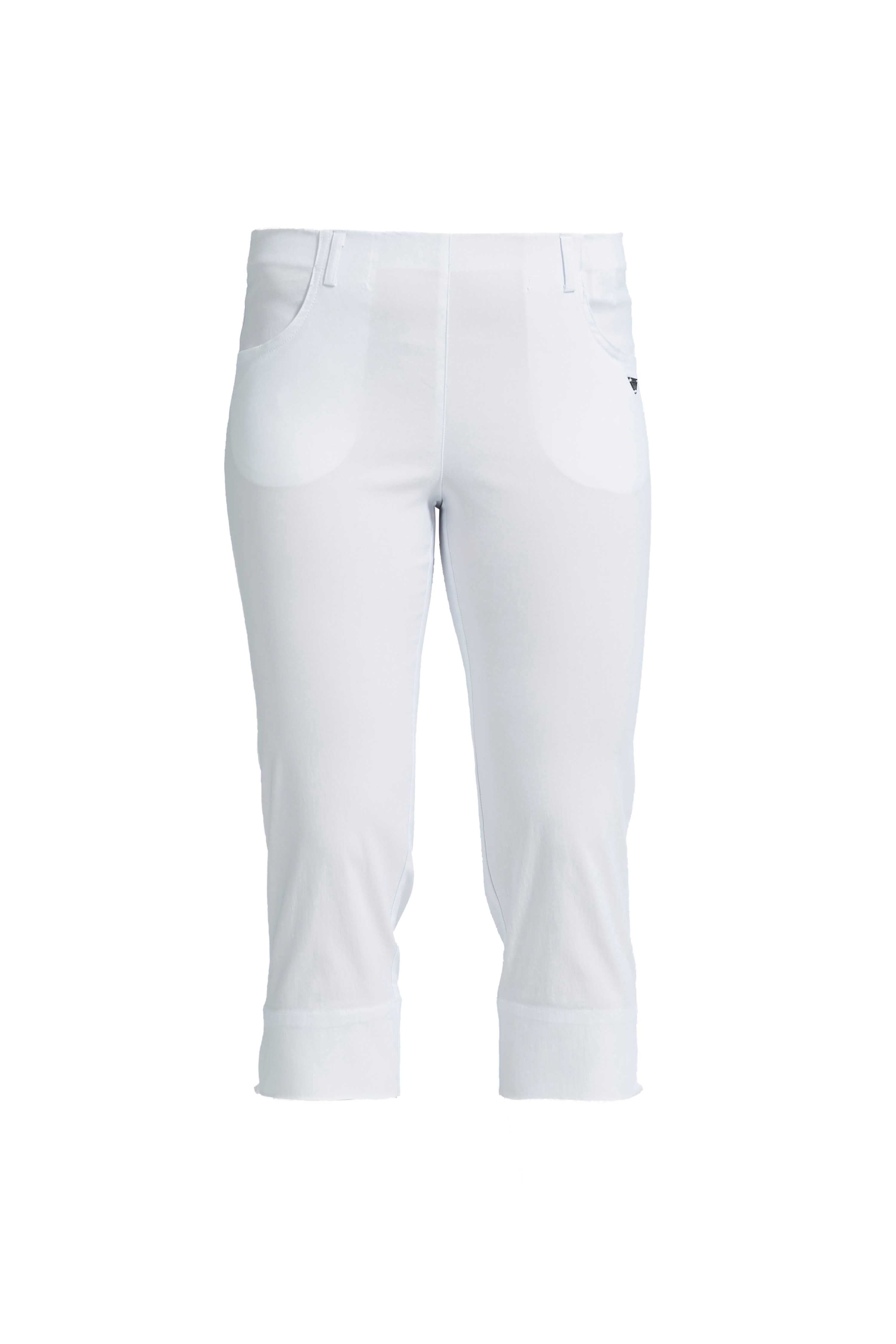 LAURIE  Anabelle Regular Capri Medium Length Trousers REGULAR 10970 White