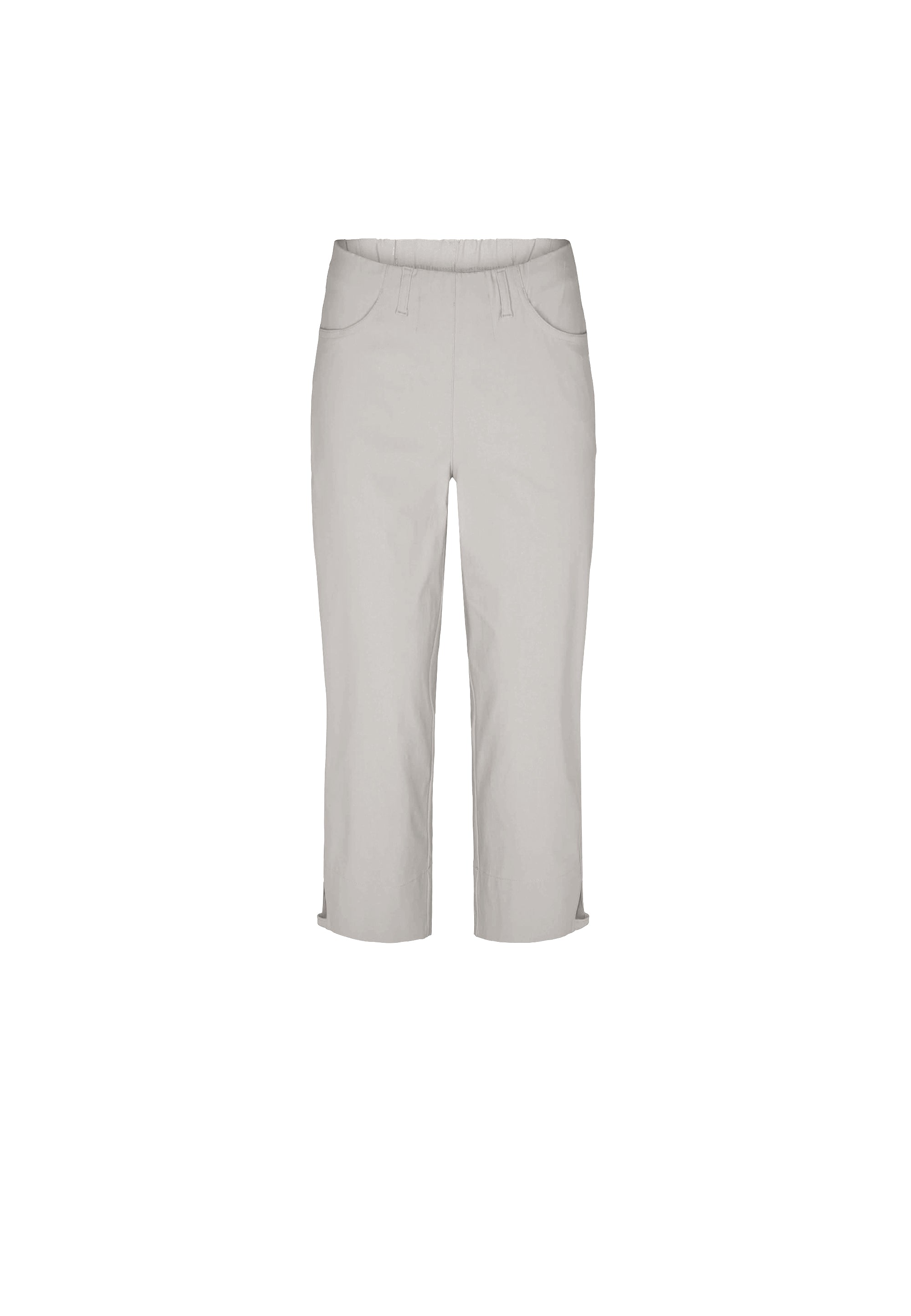 LAURIE  Anabelle Regular Capri Medium Length Trousers REGULAR 25137 Grey Sand