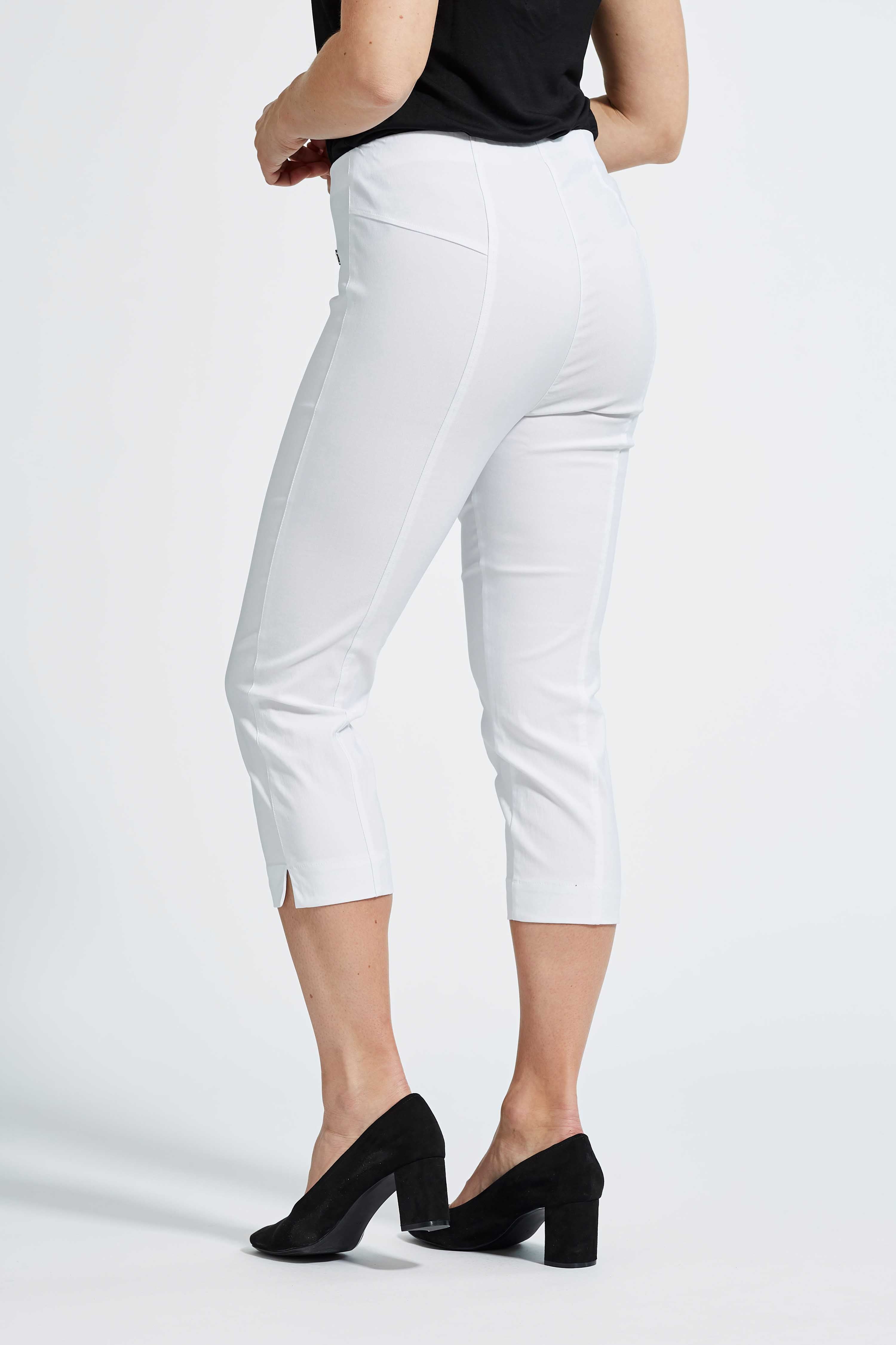 LAURIE Aubrey Slim Capri Slim 10970 White
