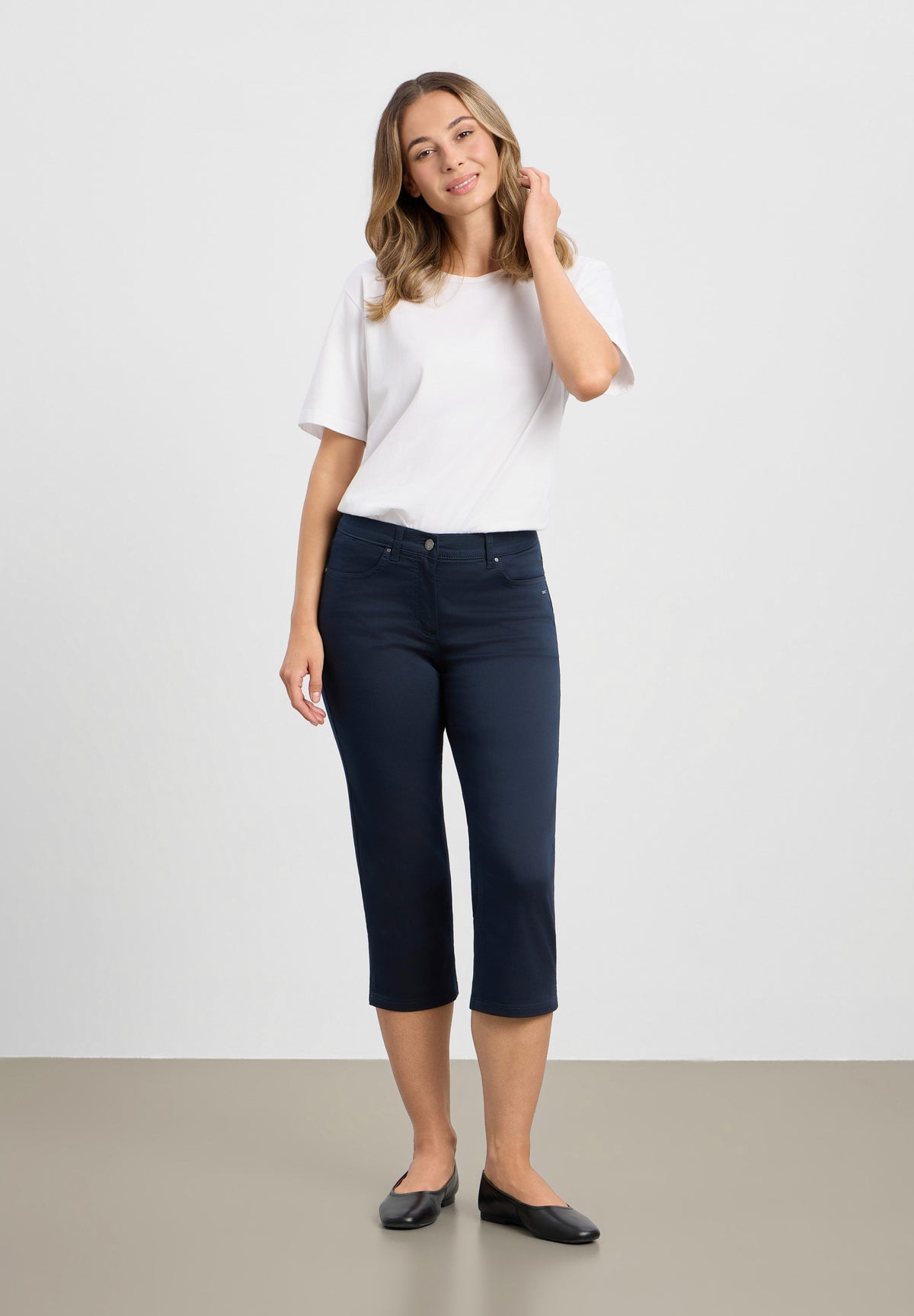 LAURIE Charlotte Capri Regular - Medium Length Regular 49000 Navy