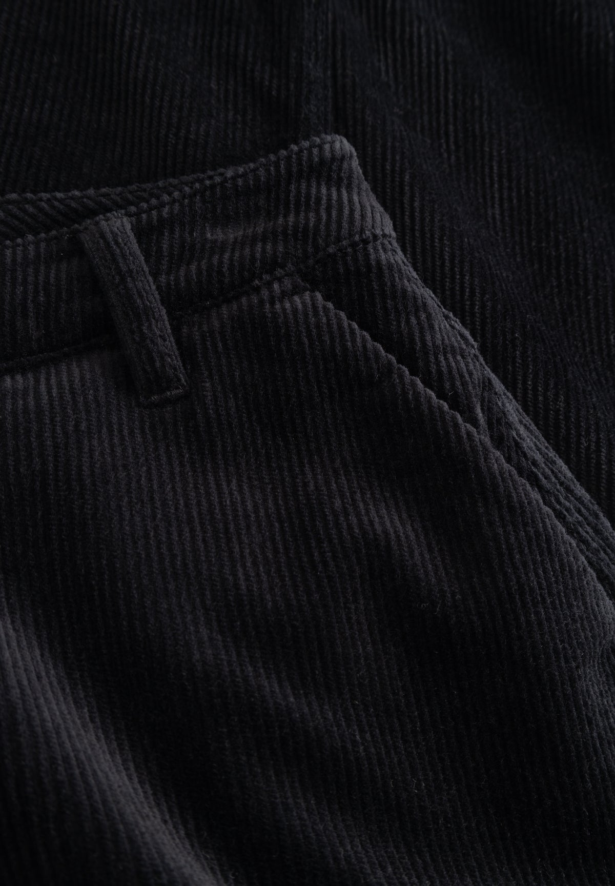 LAURIE Charm Loose Corduroy - Medium Length Loose 99000 Black