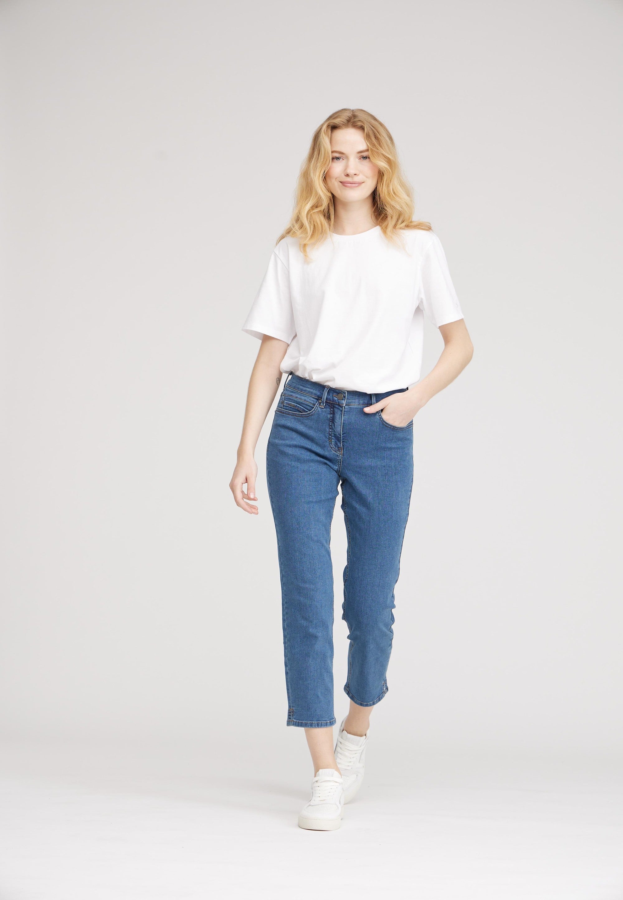 LAURIE Christie Regular - Cropped Regular 43504 Blue Denim