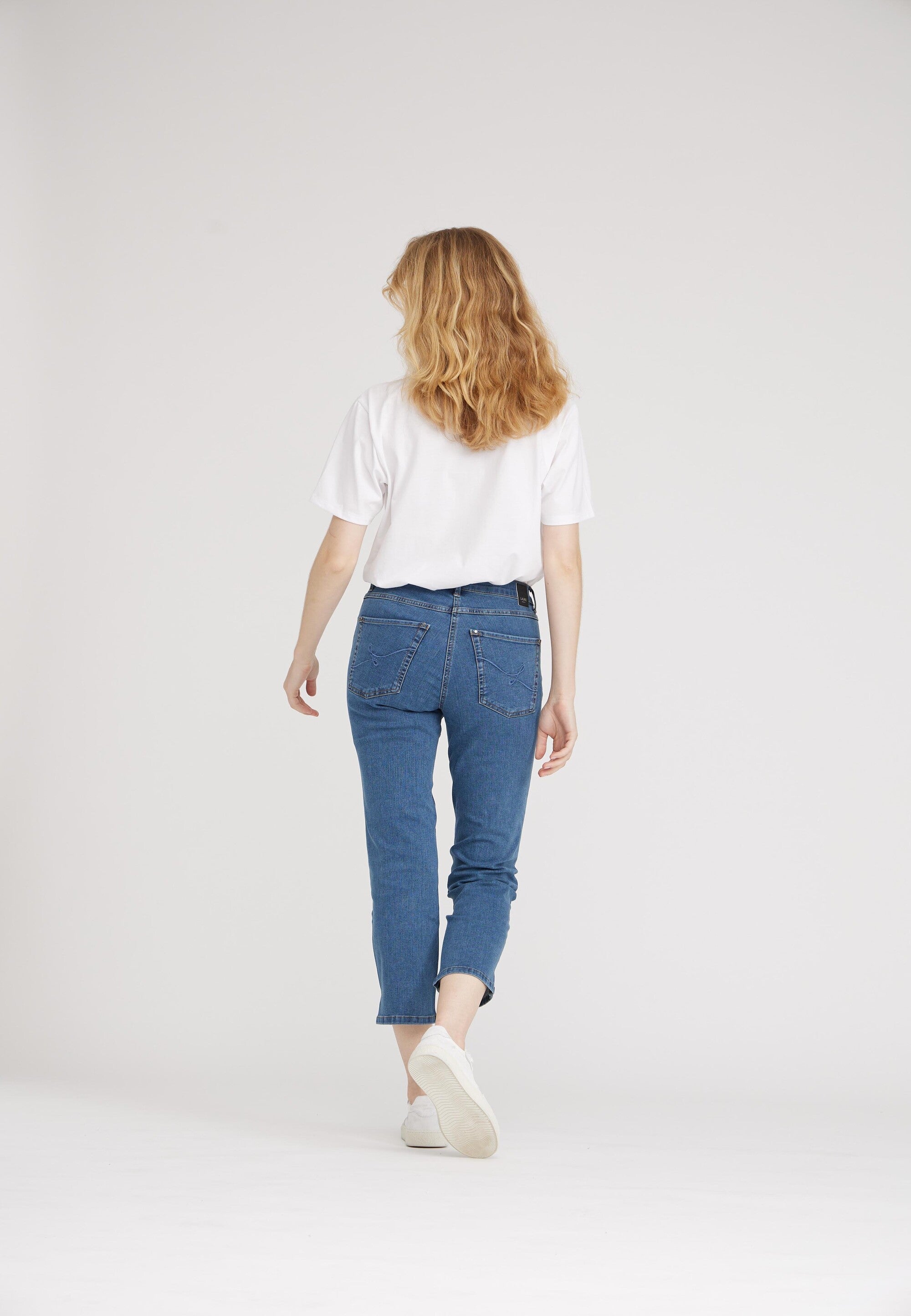 LAURIE Christie Regular - Cropped Regular 43504 Blue Denim