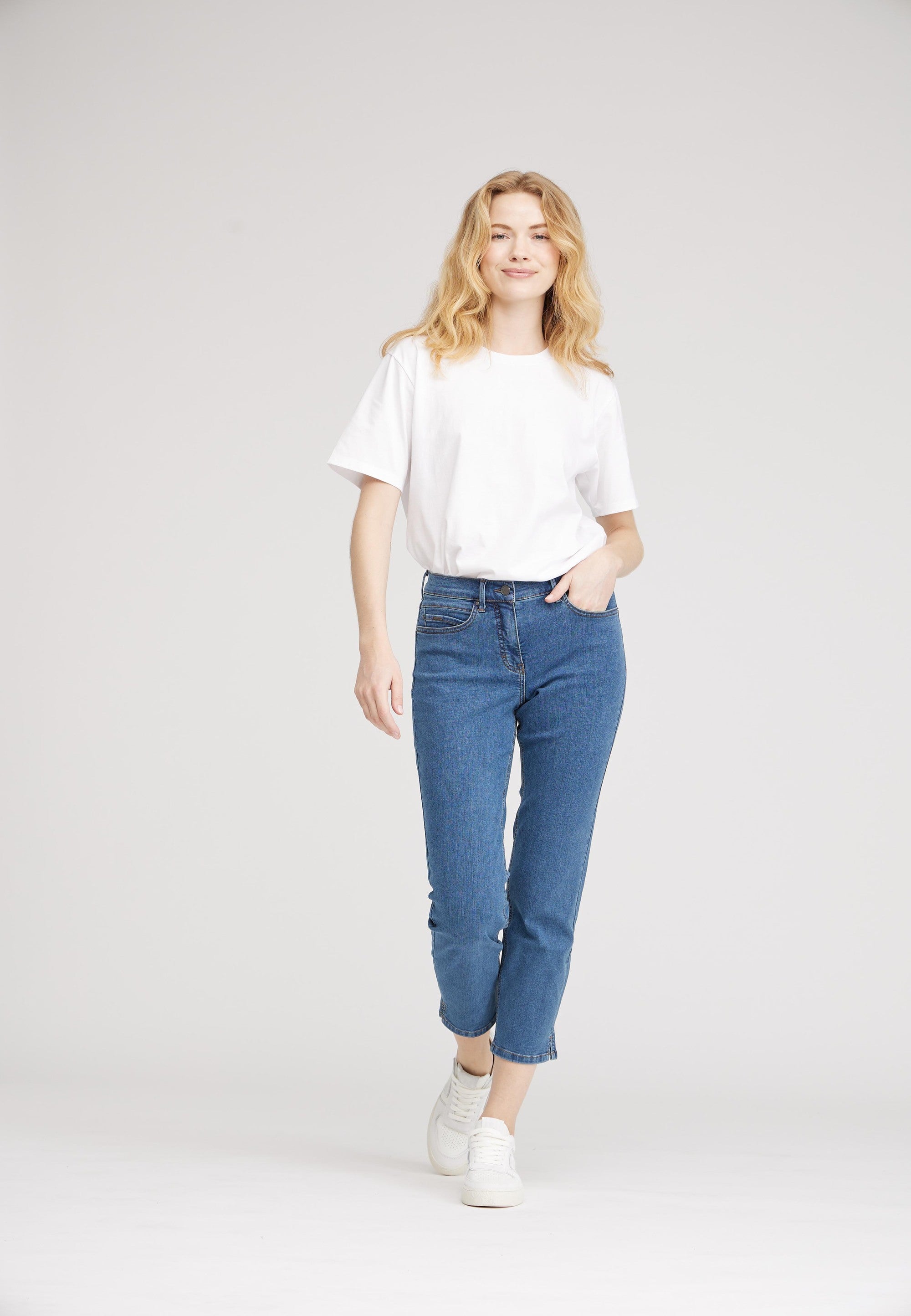 LAURIE Christie Regular - Cropped Regular 43504 Blue Denim