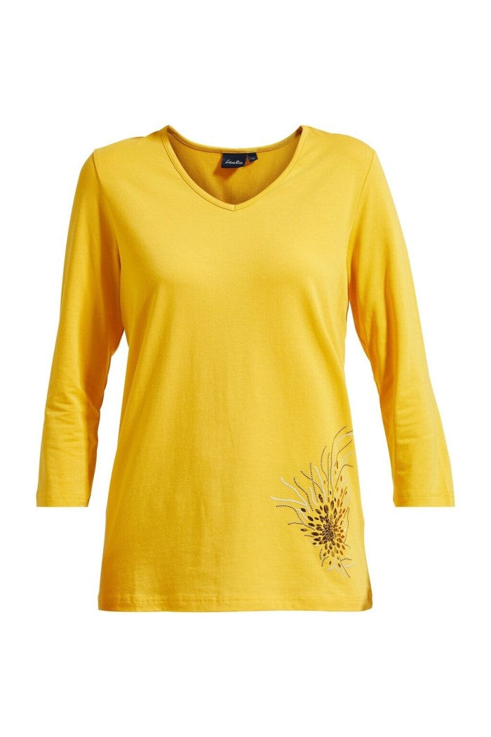 LAURIE  Diaz Deco Regular Jersey Shirt T-Shirts 73103 Warm Yellow