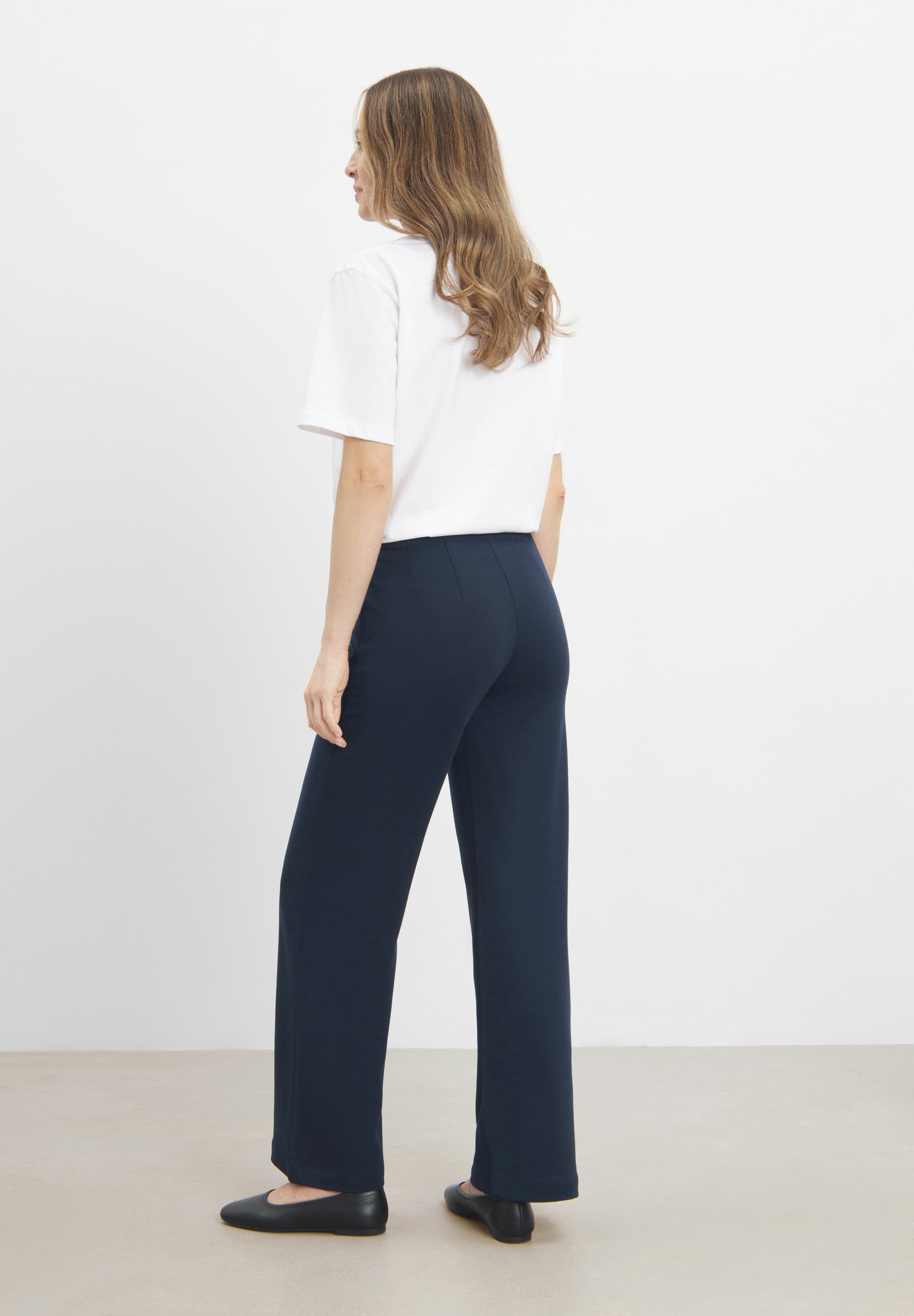 LAURIE Donna Loose Jersey - Short Length Loose 49103 Navy brushed