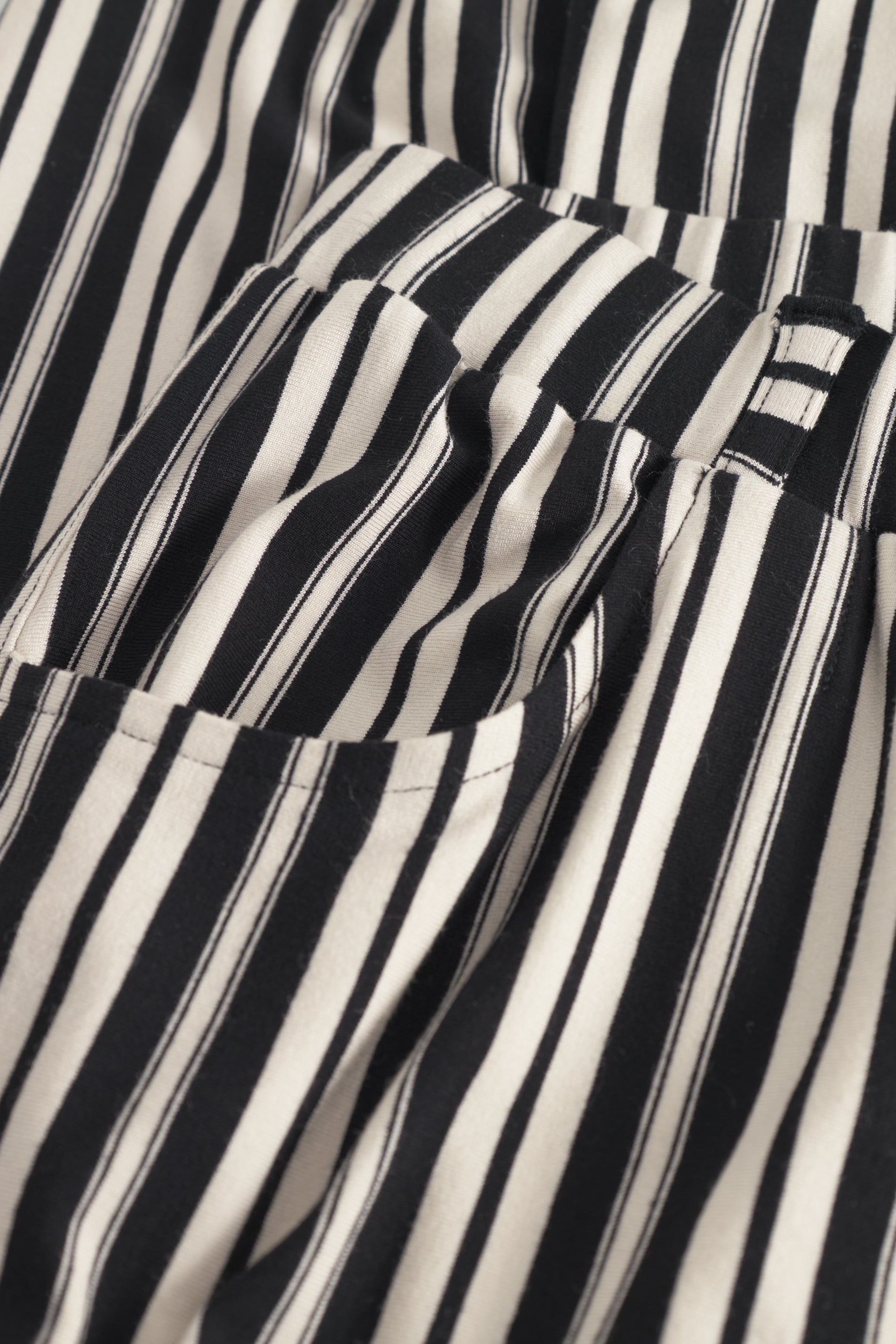 LAURIE Donna Loose Jersey Crop Loose 99139 Elegant Stripe