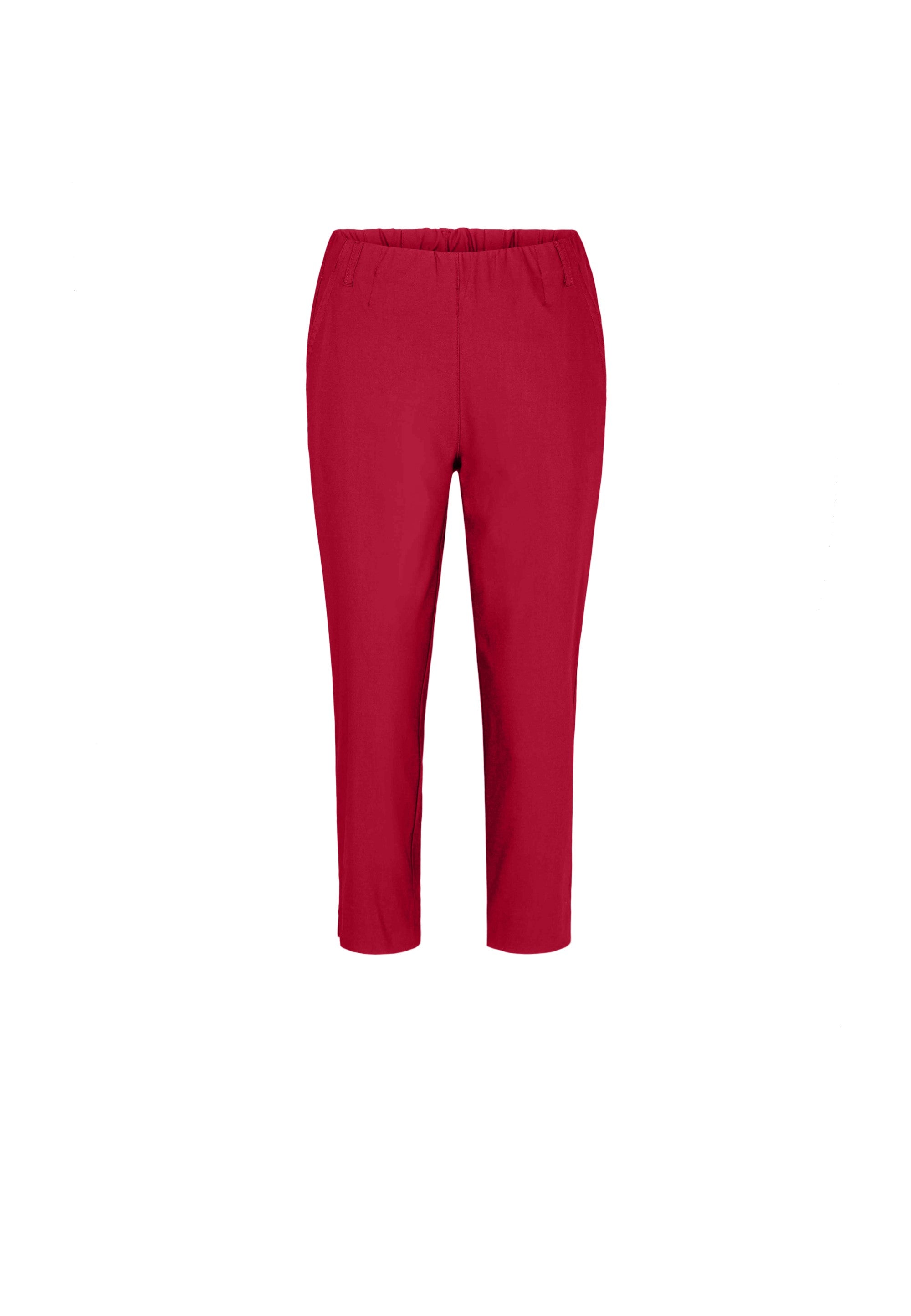 LAURIE  Elizabeth Slim Capri Medium Length Trousers SLIM 60000 Red