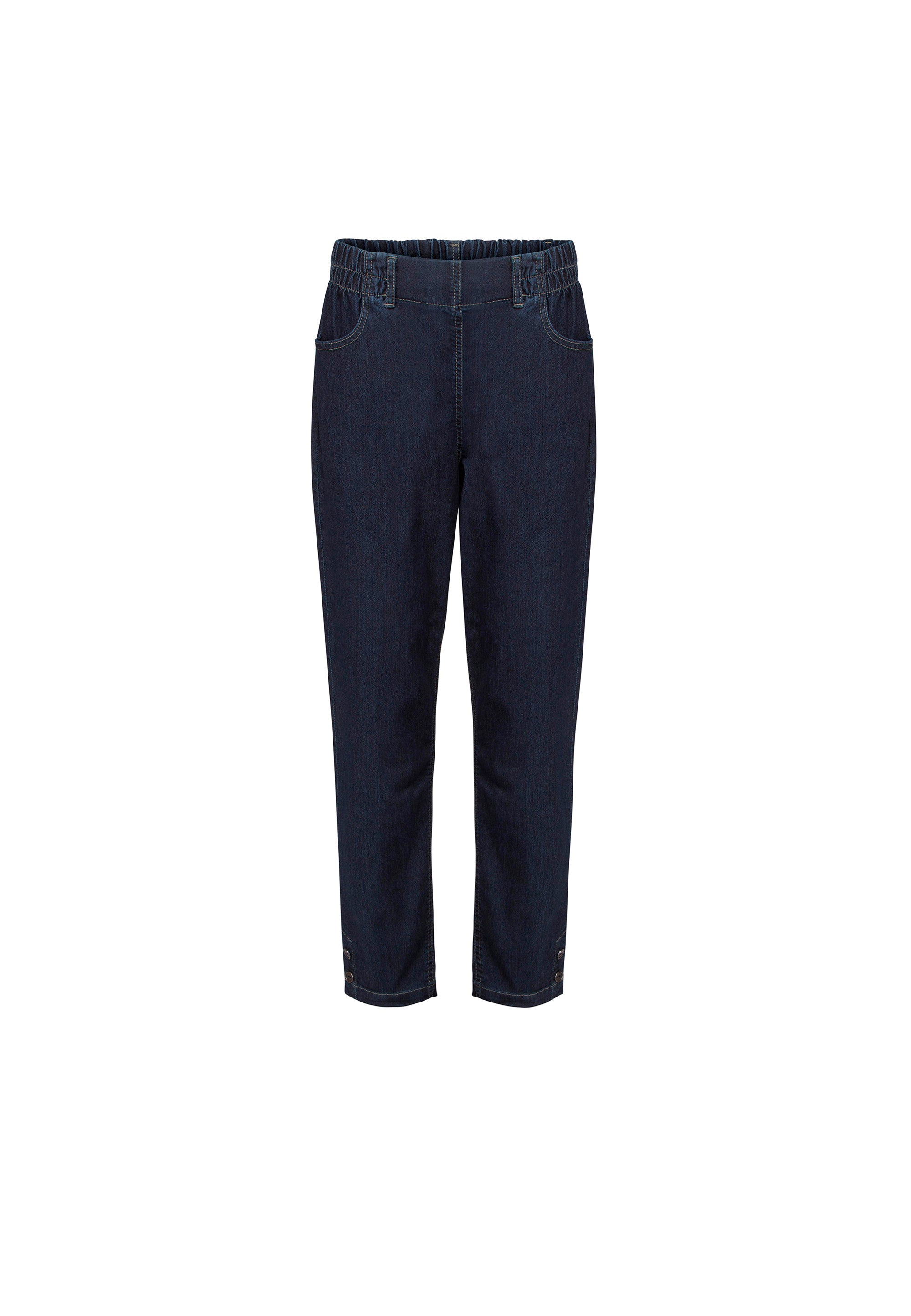 LAURIE  Ellie Relaxed - Short Length Trousers RELAXED 49501 Dark Blue Denim