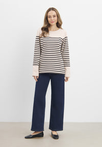 LAURIE Gabrielle Breton Shirt LS Sweatshirts 99013 Black Birch Stripe