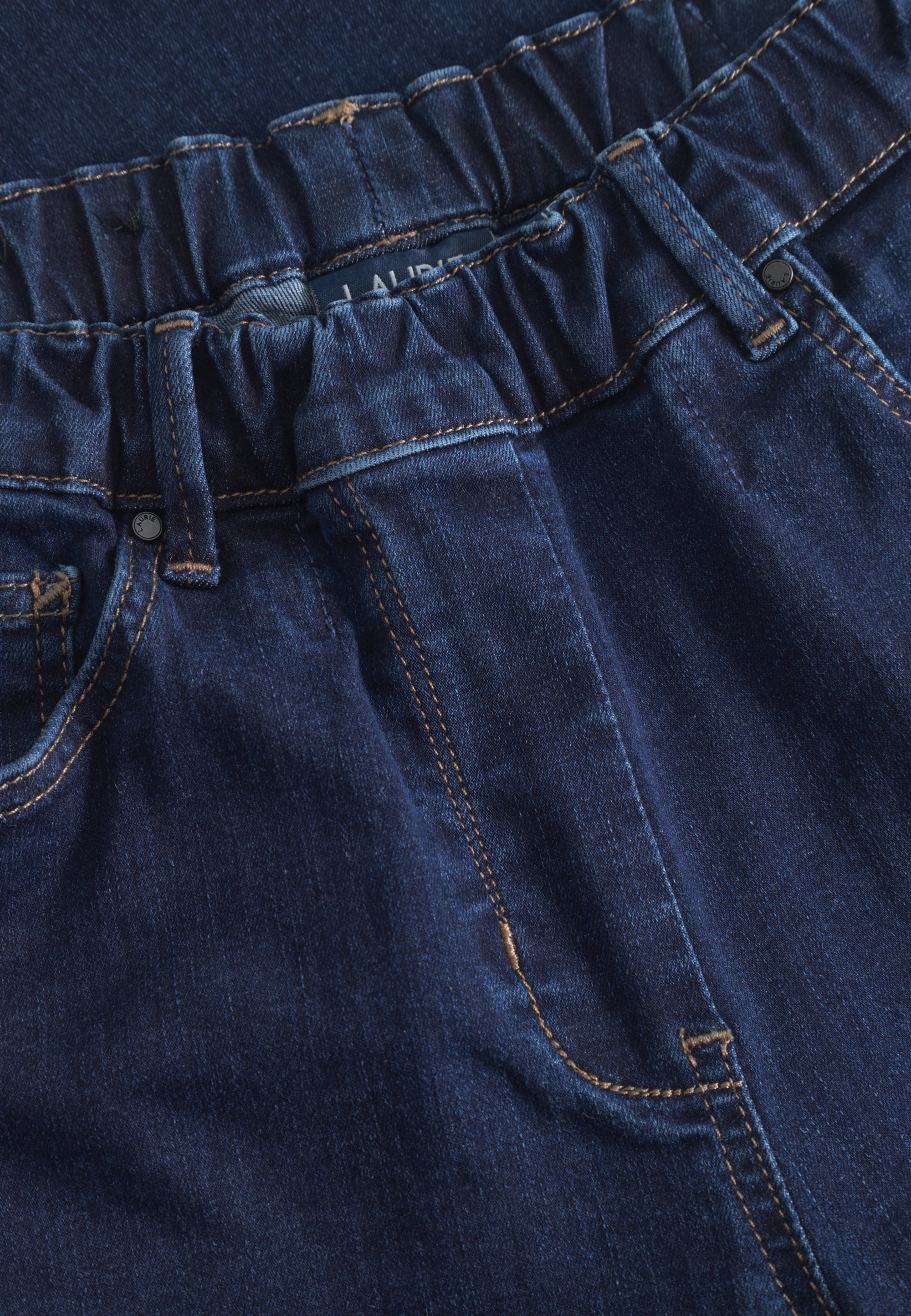 LAURIE Hannah Regular - Medium Length Trousers REGULAR 40513 Dark Blue Denim