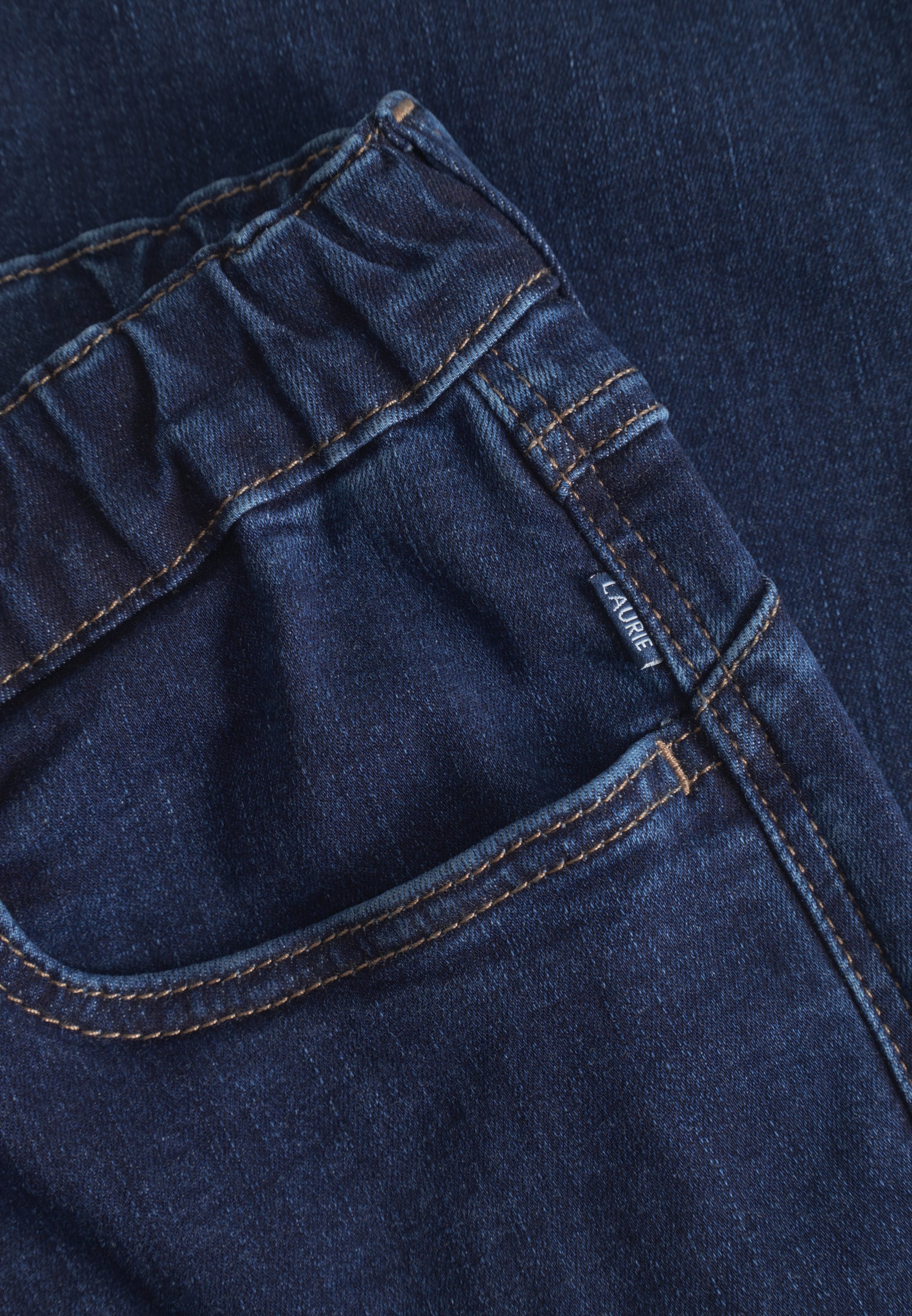 LAURIE Hannah Regular - Medium Length Trousers REGULAR 40513 Dark Blue Denim