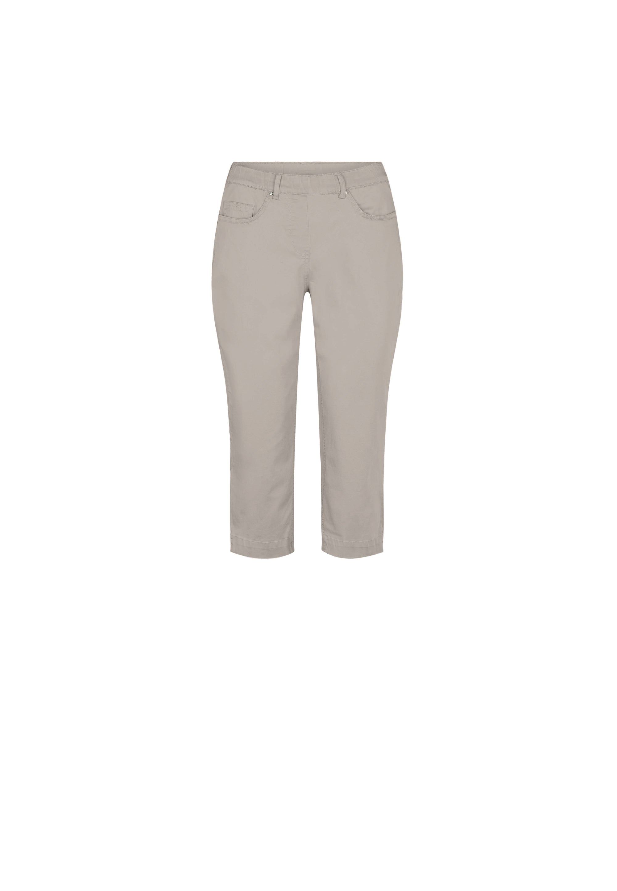 LAURIE  Hannah Regular Capri Medium Length Trousers REGULAR 25102 Grey Sand
