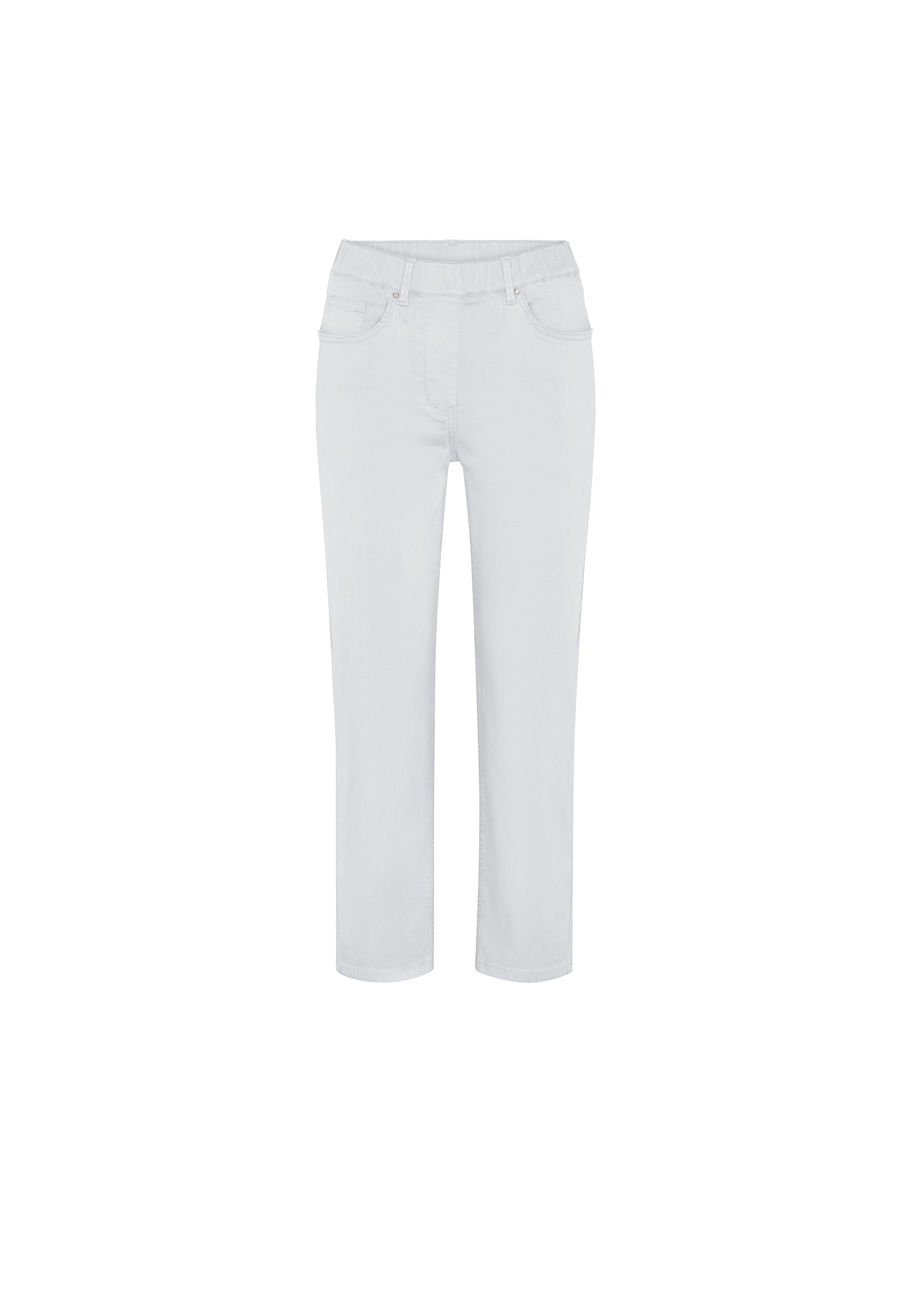 LAURIE Helen Straight Crop Trousers STRAIGHT 10122 White