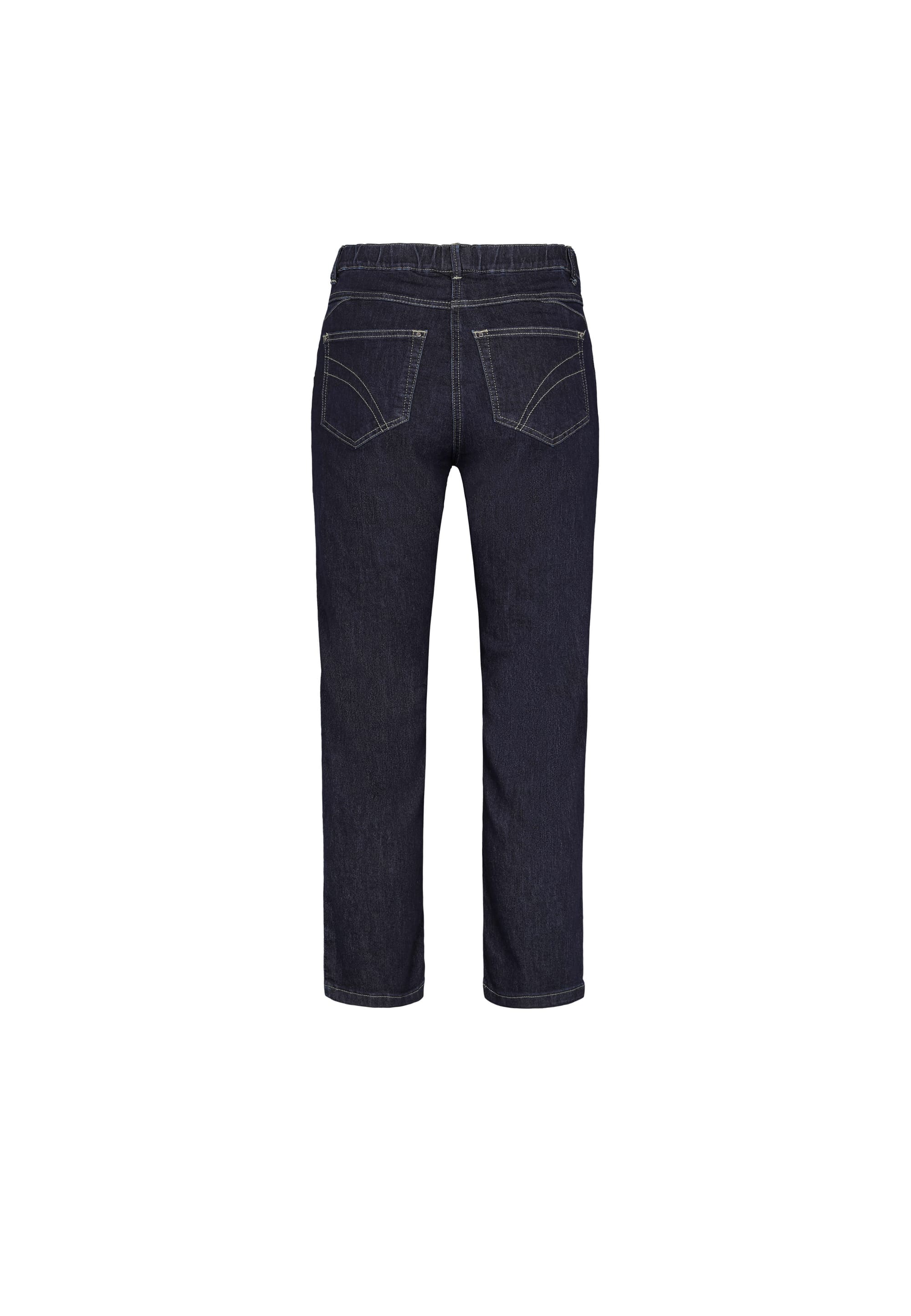 LAURIE Helen Straight - Extra Short Length Trousers STRAIGHT 49501 Dark Blue Denim