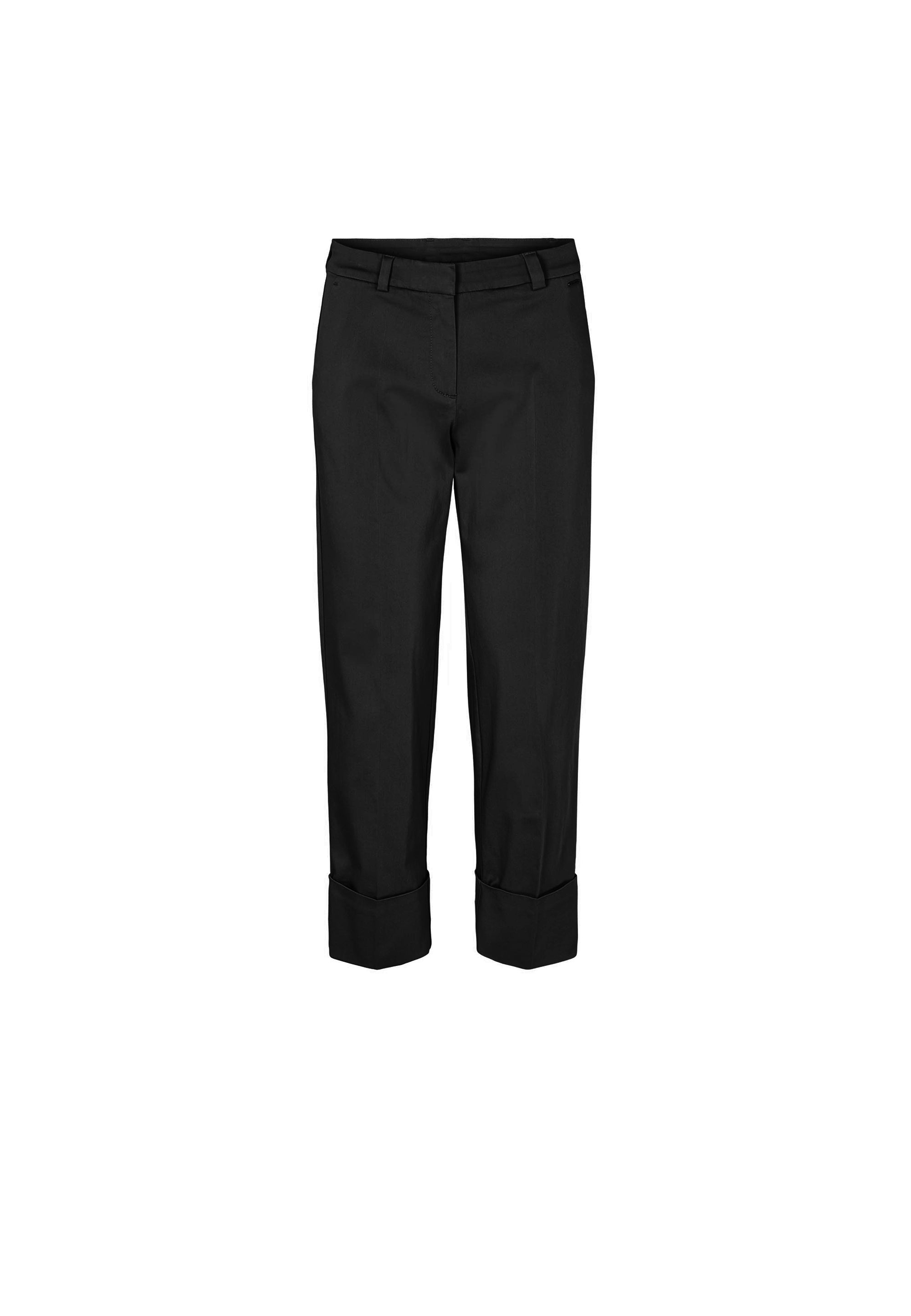 LAURIE  Judy Turn-Up Straight Crop Trousers STRAIGHT 99105 Black