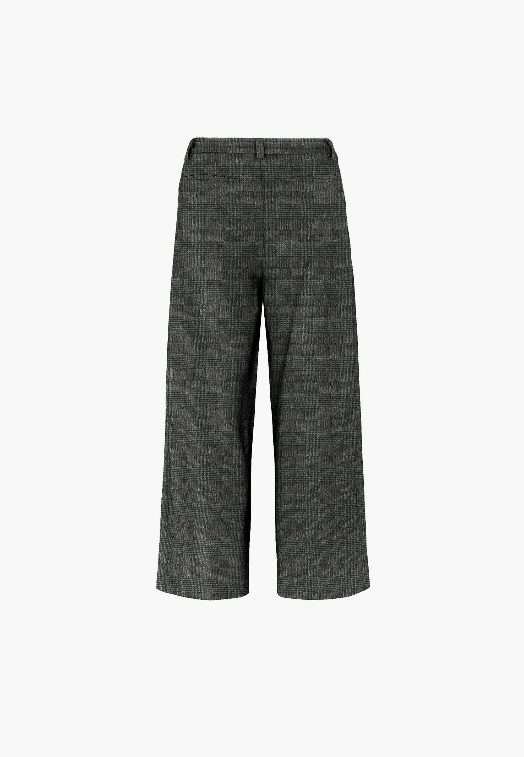 LAURIE June Loose - Medium Length Loose 97301 Anthracite Tartan Check