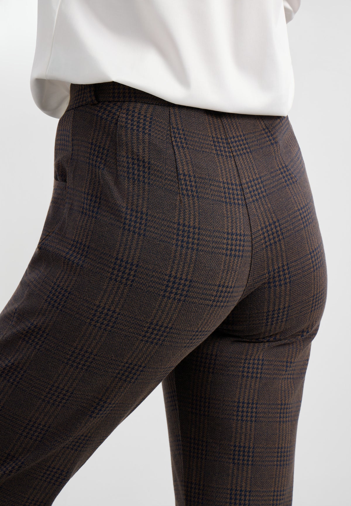 LAURIE Kelly Regular - Medium Length Regular 88049 Brown Navy check