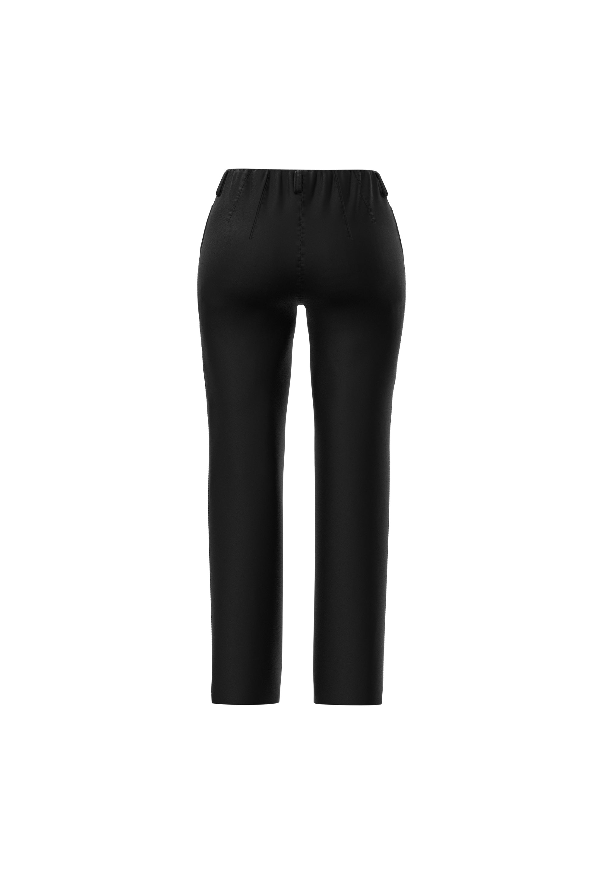 LAURIE  Kelly Regular - Medium Length Trousers REGULAR 99971 Black Brushed