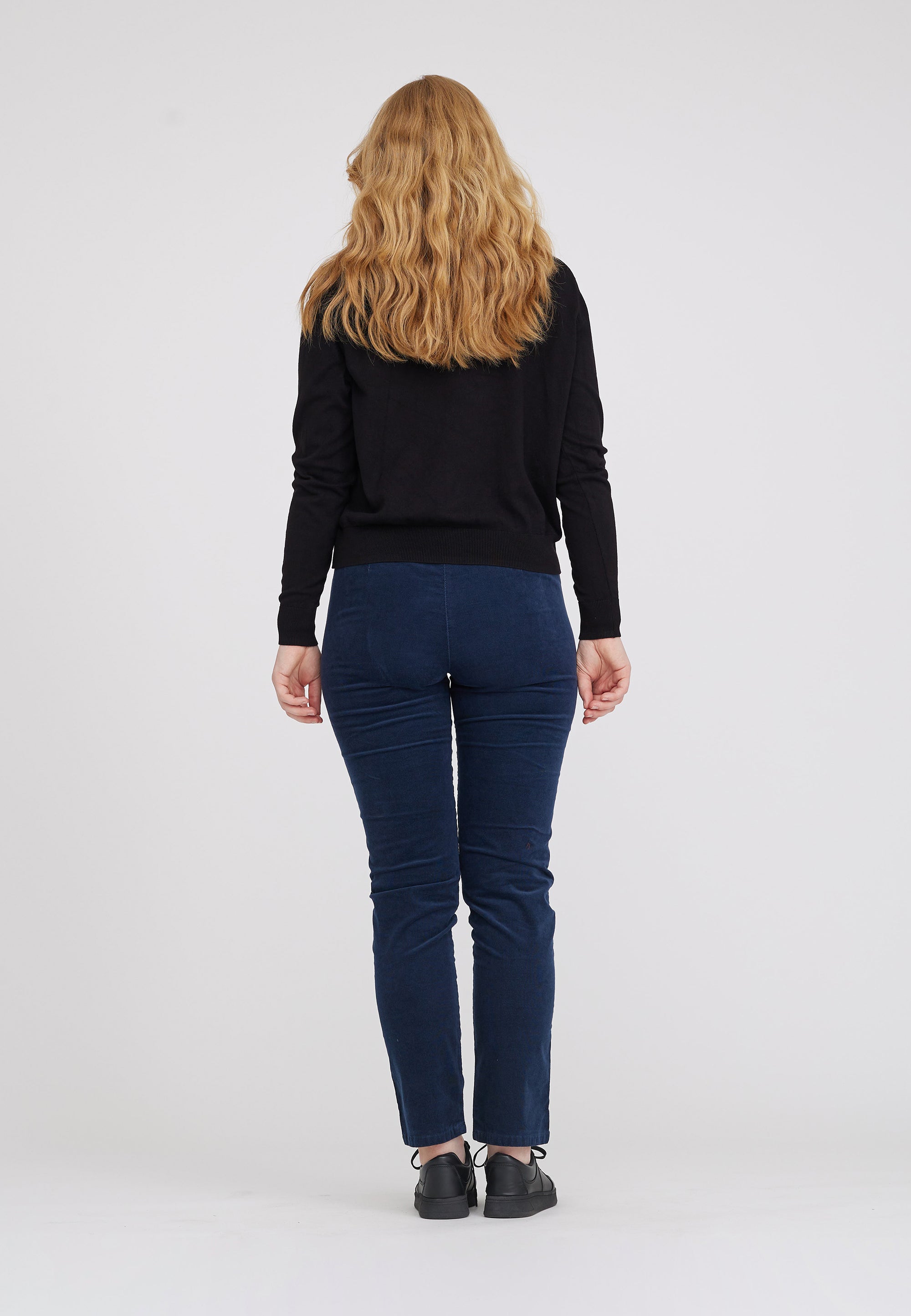 LAURIE Kelly Regular Corduroy - Medium Length Regular 49000 Navy