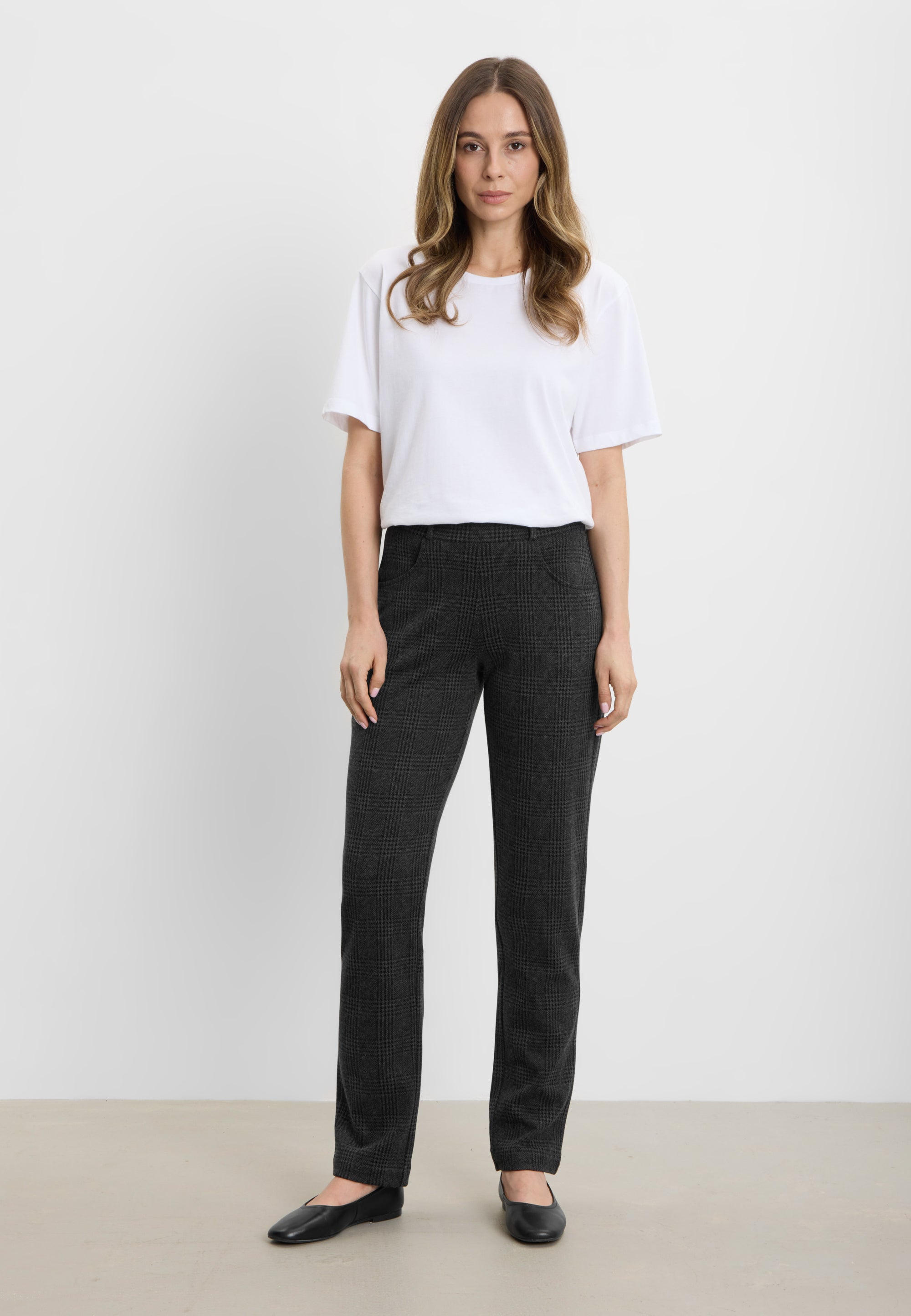 LAURIE Kelly Regular ML Regular 97099 Anthracite Check