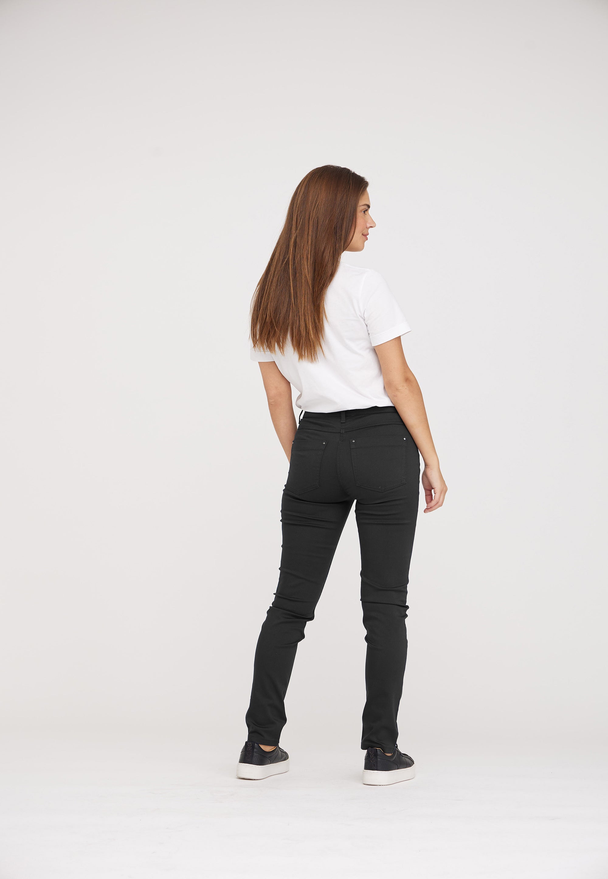 LAURIE  Laura Slim - Short Length Trousers SLIM 99000 Black