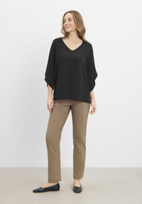 LAURIE Nadine Blouse 3/4 sleeves Relaxed 99000 Black