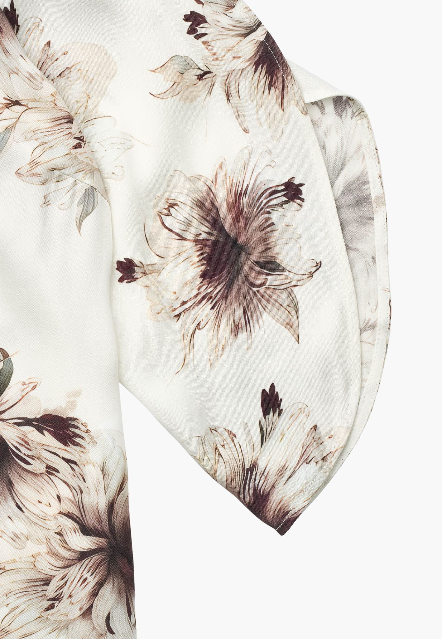 LAURIE Nelly Blouse - 3/4 Sleeves Relaxed 68013 Bloom Plum Print