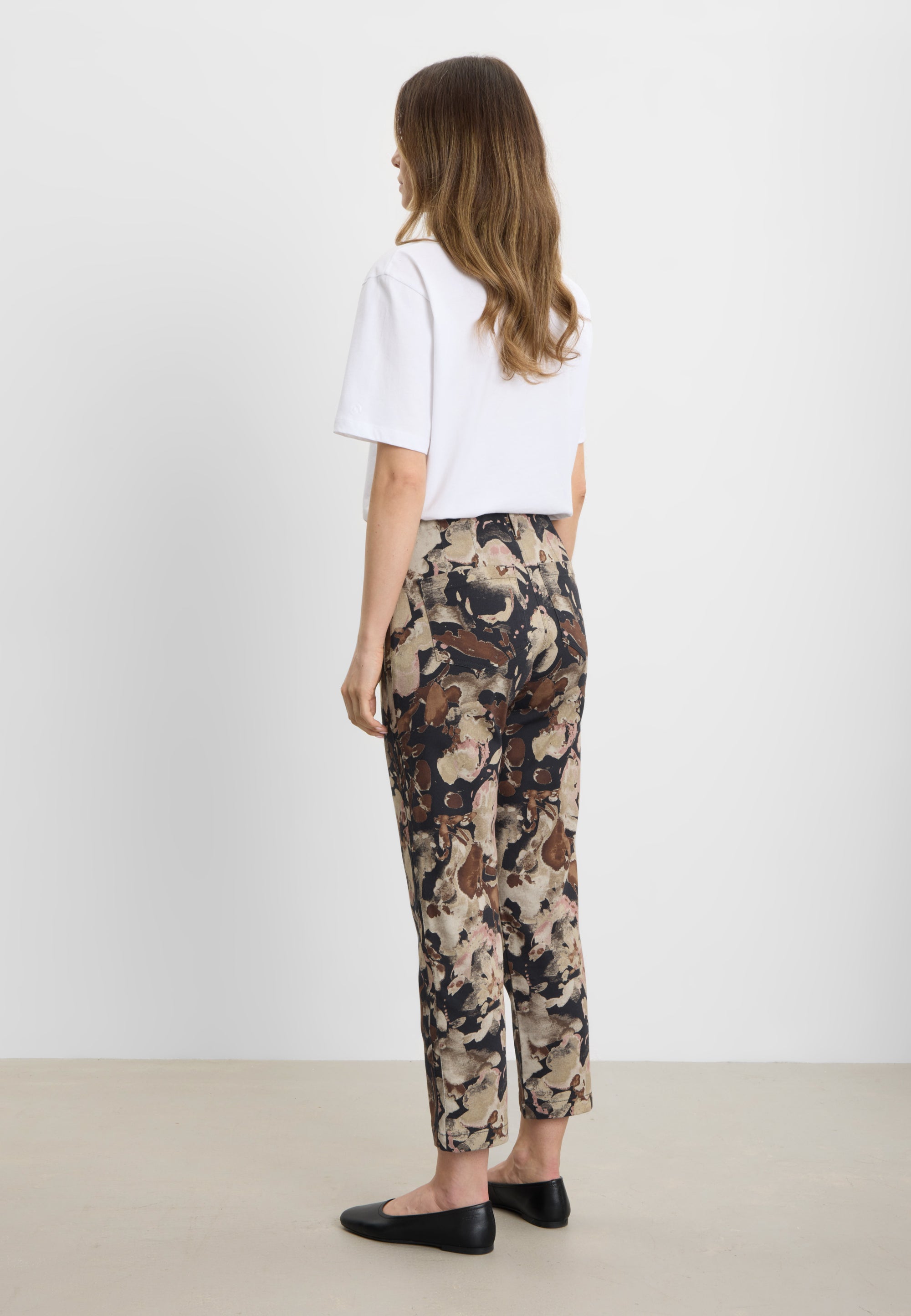 LAURIE Patricia Pure Regular Cropped Regular 99138 Black Flower Print