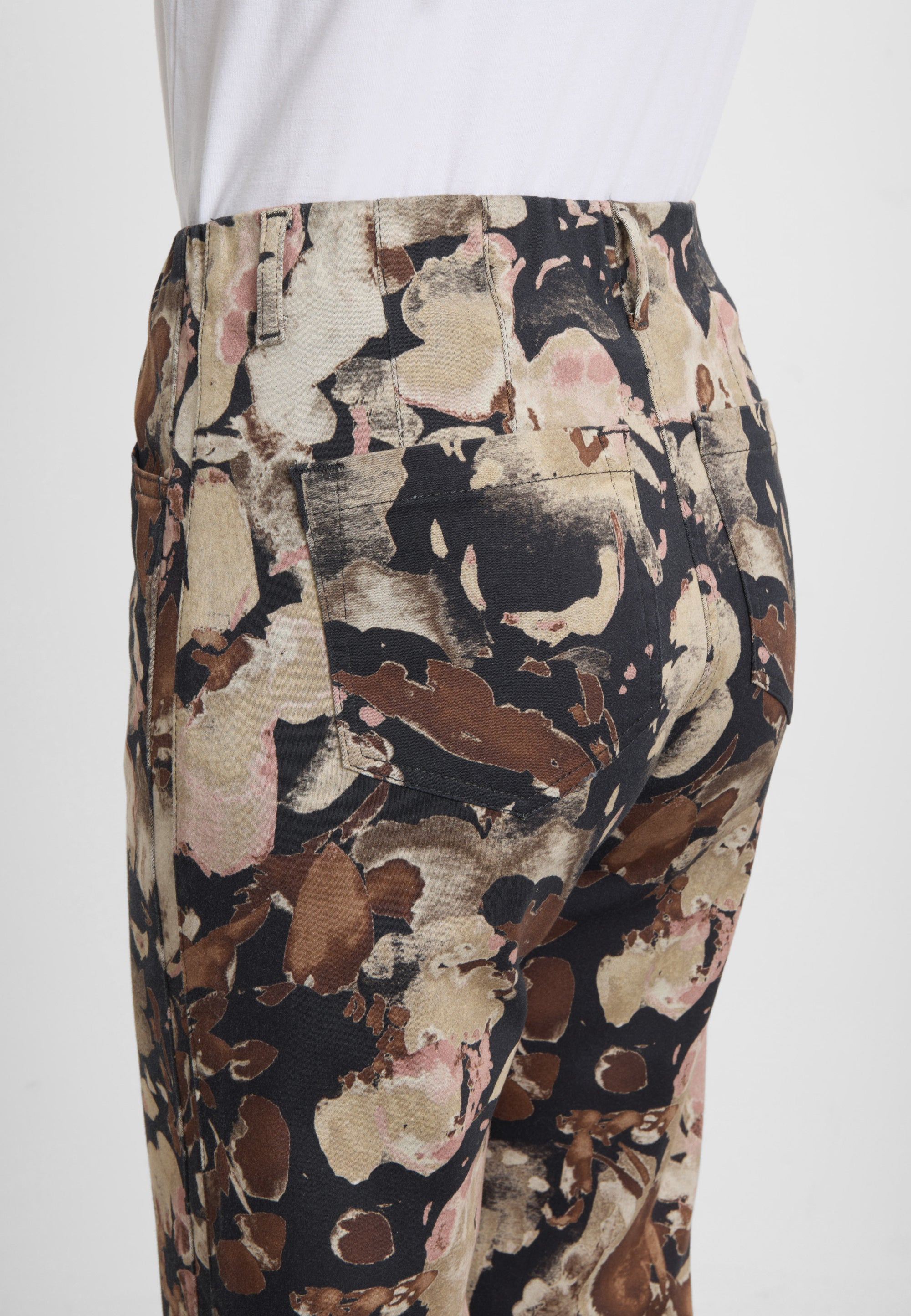 LAURIE Patricia Pure Regular Cropped Regular 99138 Black Flower Print