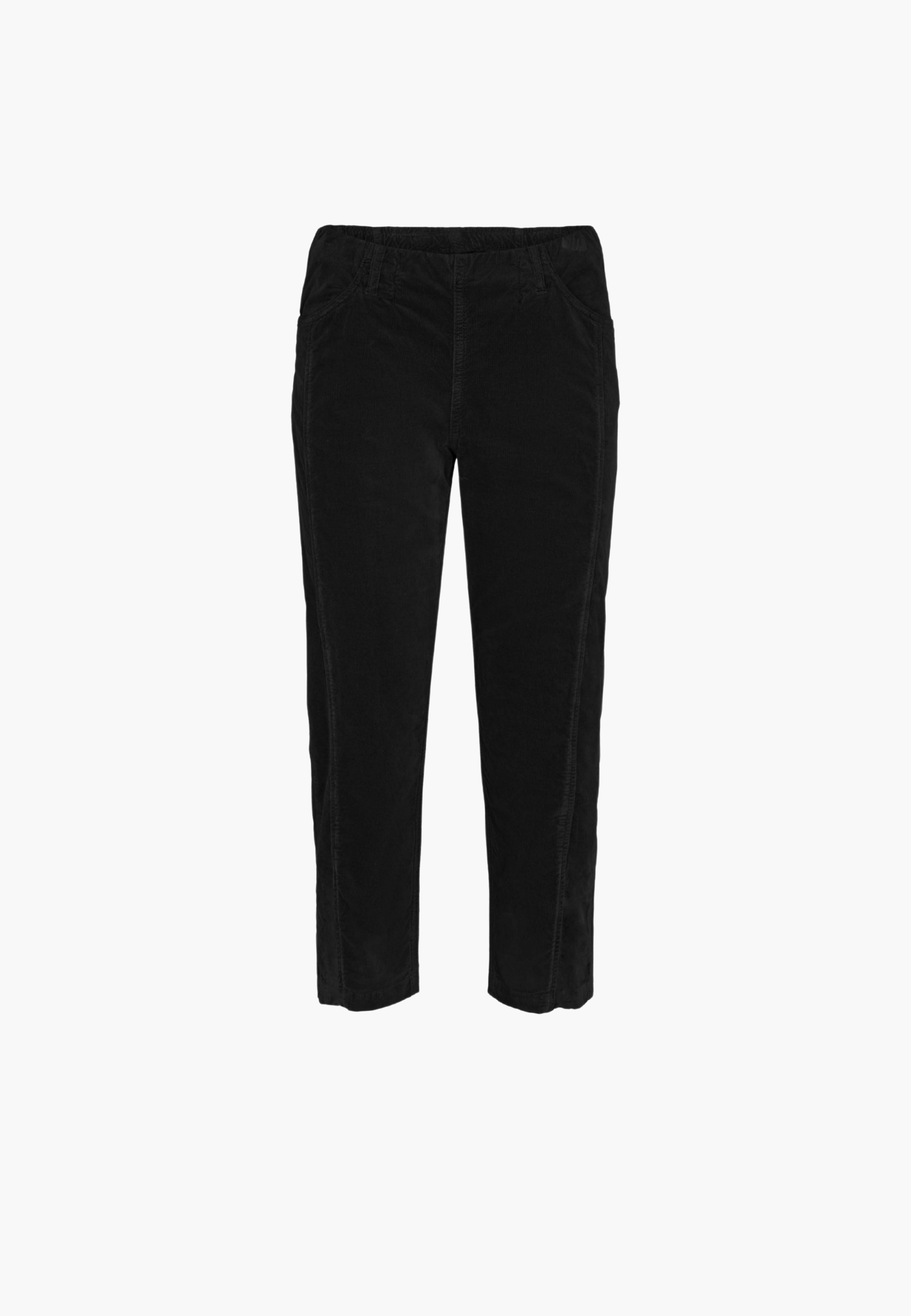 LAURIE Piper Pure Regular Corduroy - Cropped Regular 99000 Black