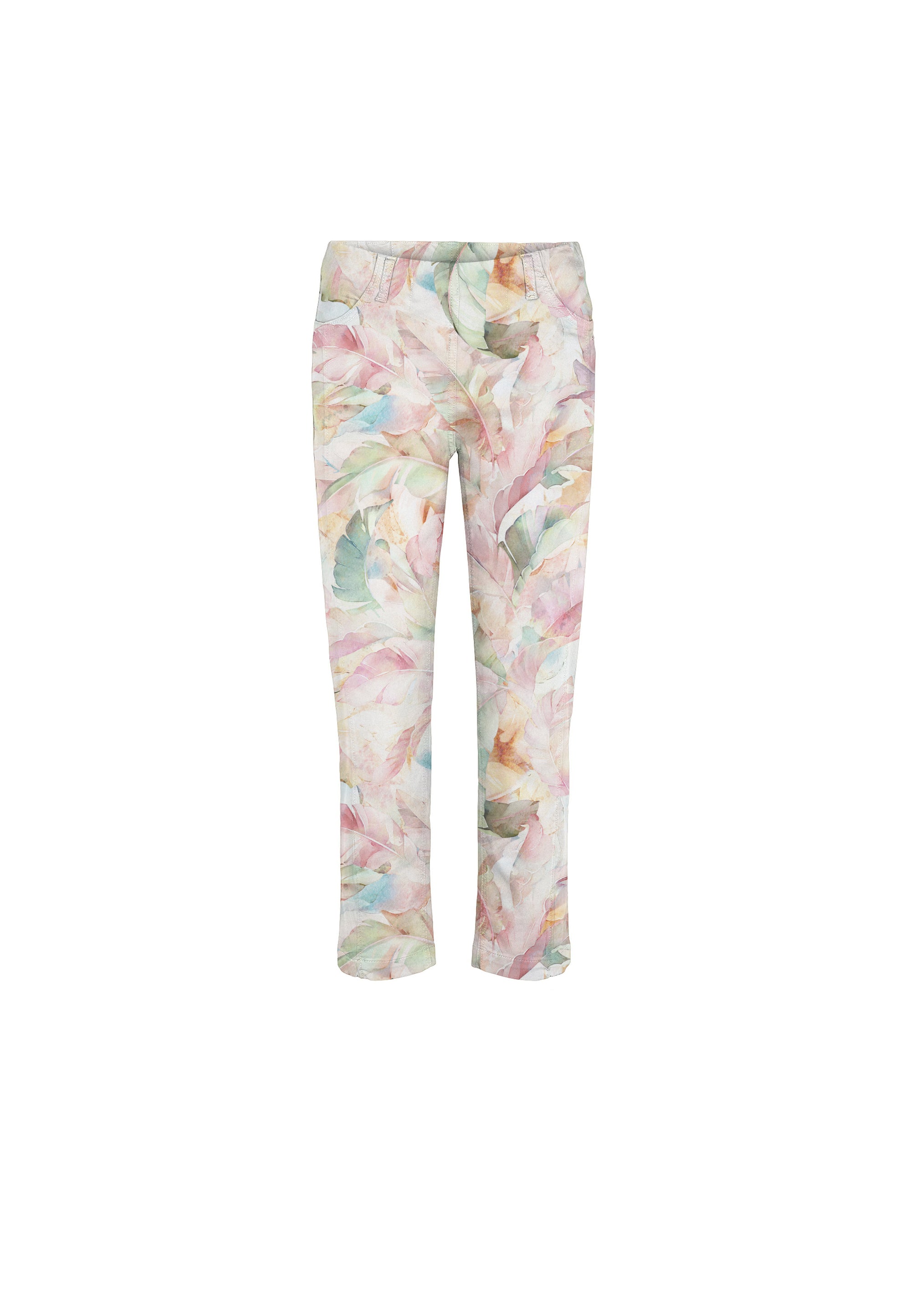 LAURIE  Piper Pure Regular Crop Trousers REGULAR 30010 Feather Print