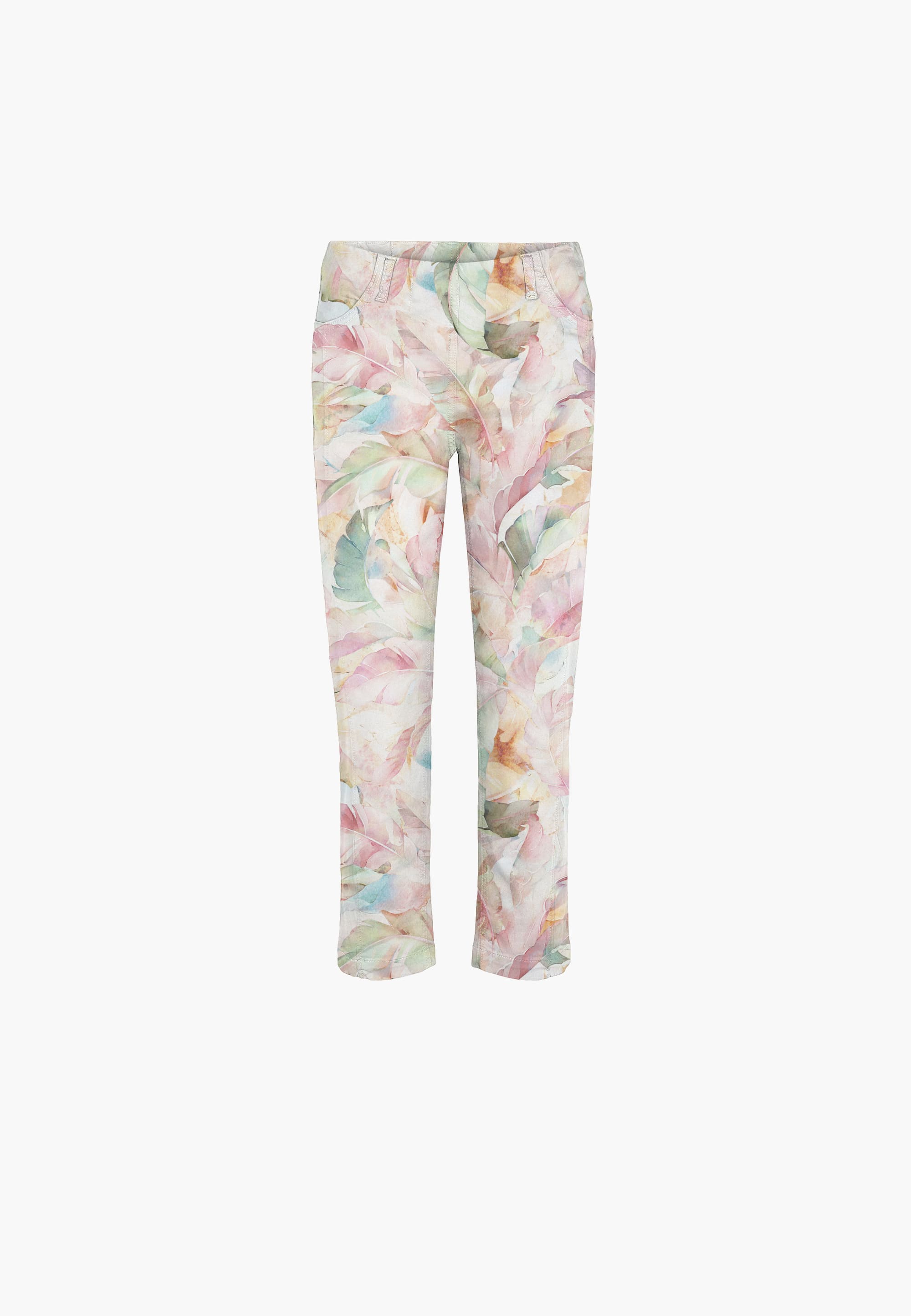 LAURIE  Piper Pure Regular Crop Trousers REGULAR 30010 Feather Print