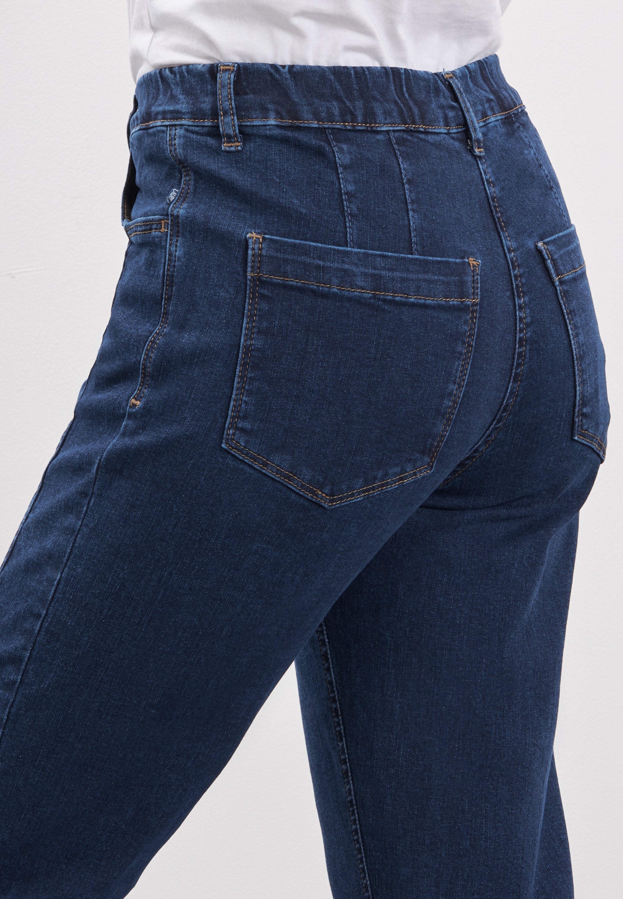 LAURIE Piper Pure Regular Crop Regular 40513 Dark Blue Denim
