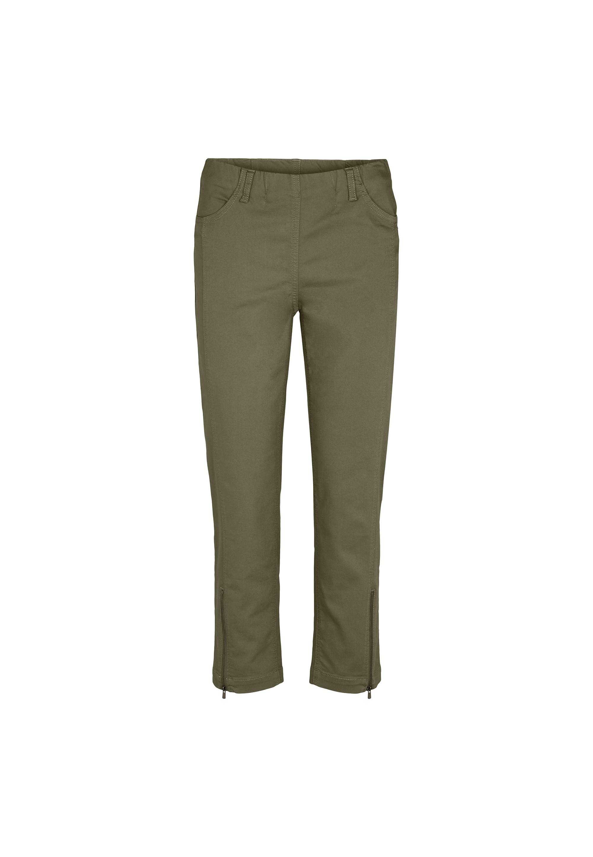 LAURIE Piper Regular Crop Trousers REGULAR 55000 Dried Olive